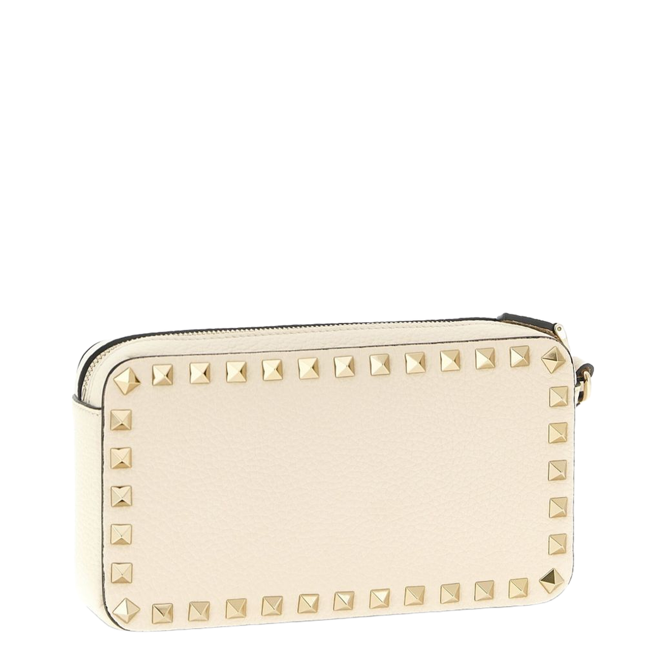 Rockstud Mini Grainy Calfskin Crossbody - Ivory - Image 2