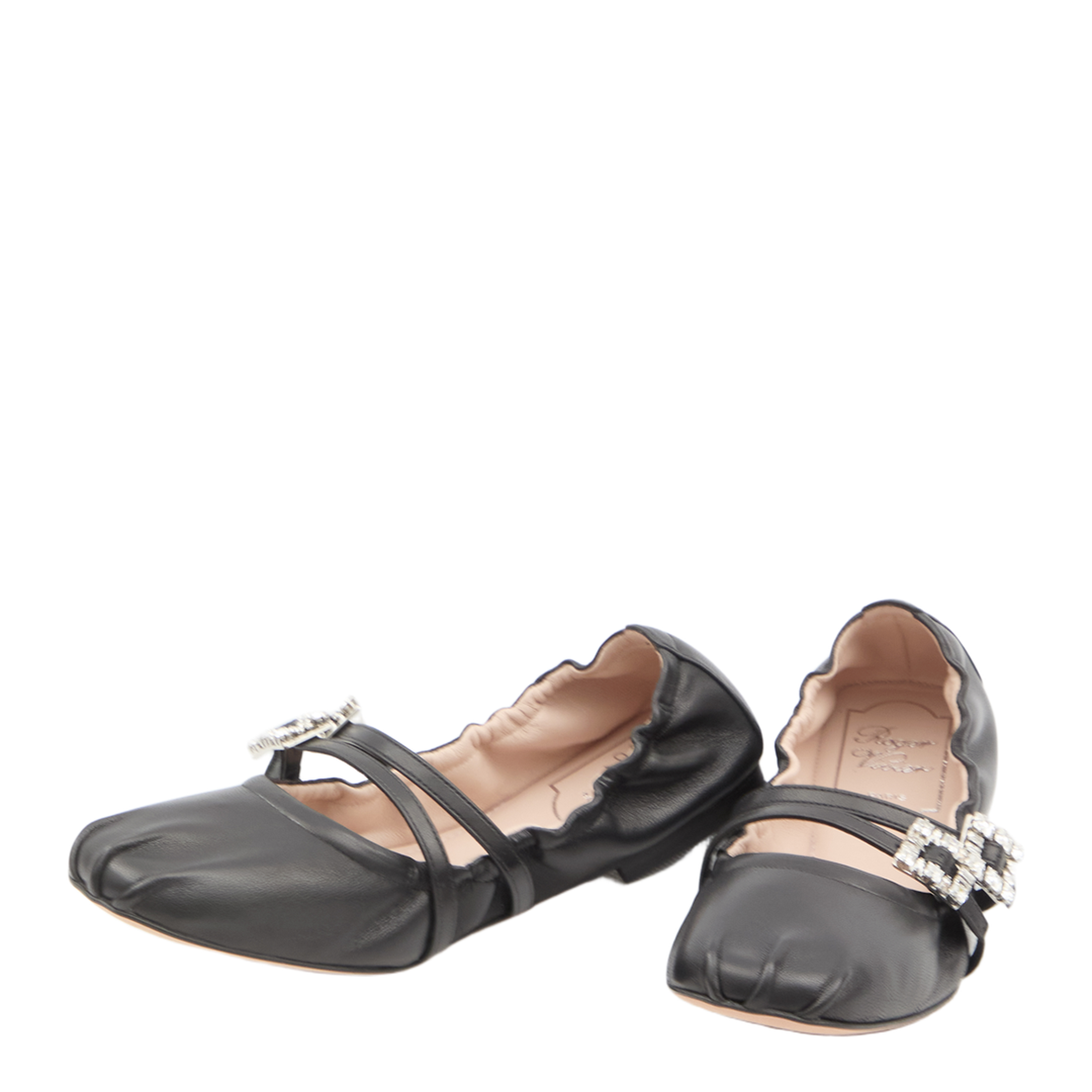 Nappa Ballet Flats with Strass Buck - Image 5