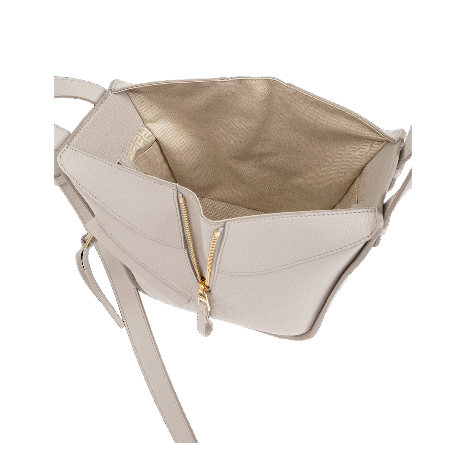 Compact Hammock Calfskin Handbag - Light Ghost - Image 5