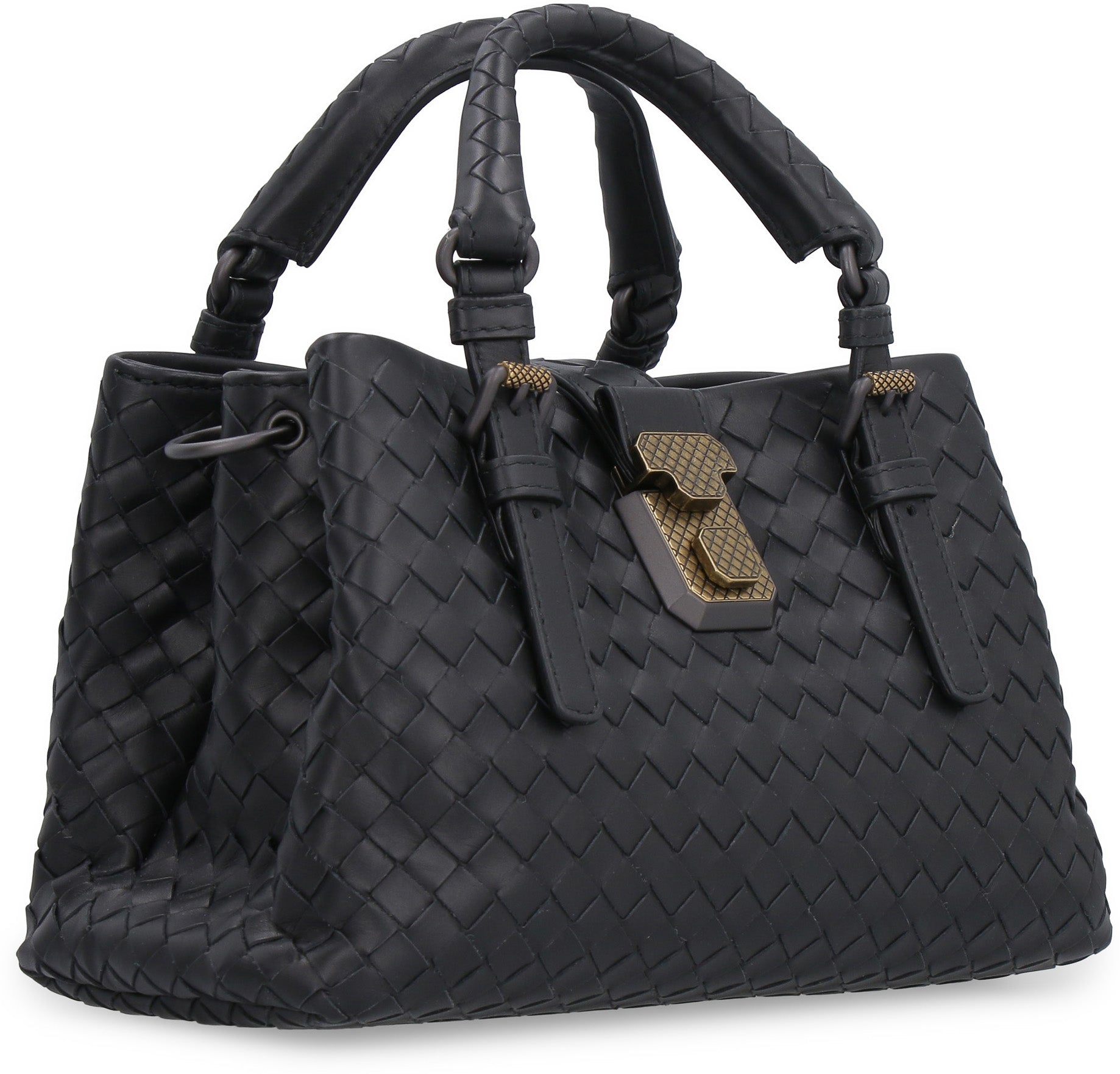 Intrecciato Small Roma Top Handle Bag - Image 2