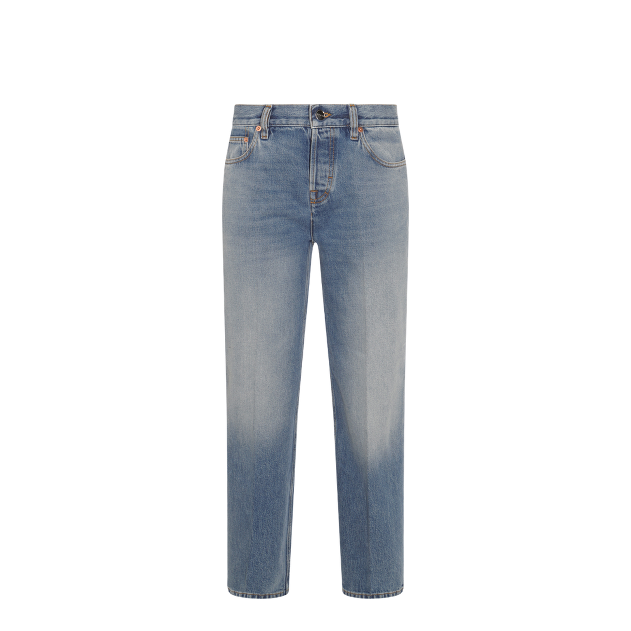 Straight Fit Denim Pants in Light Blue - Image 2