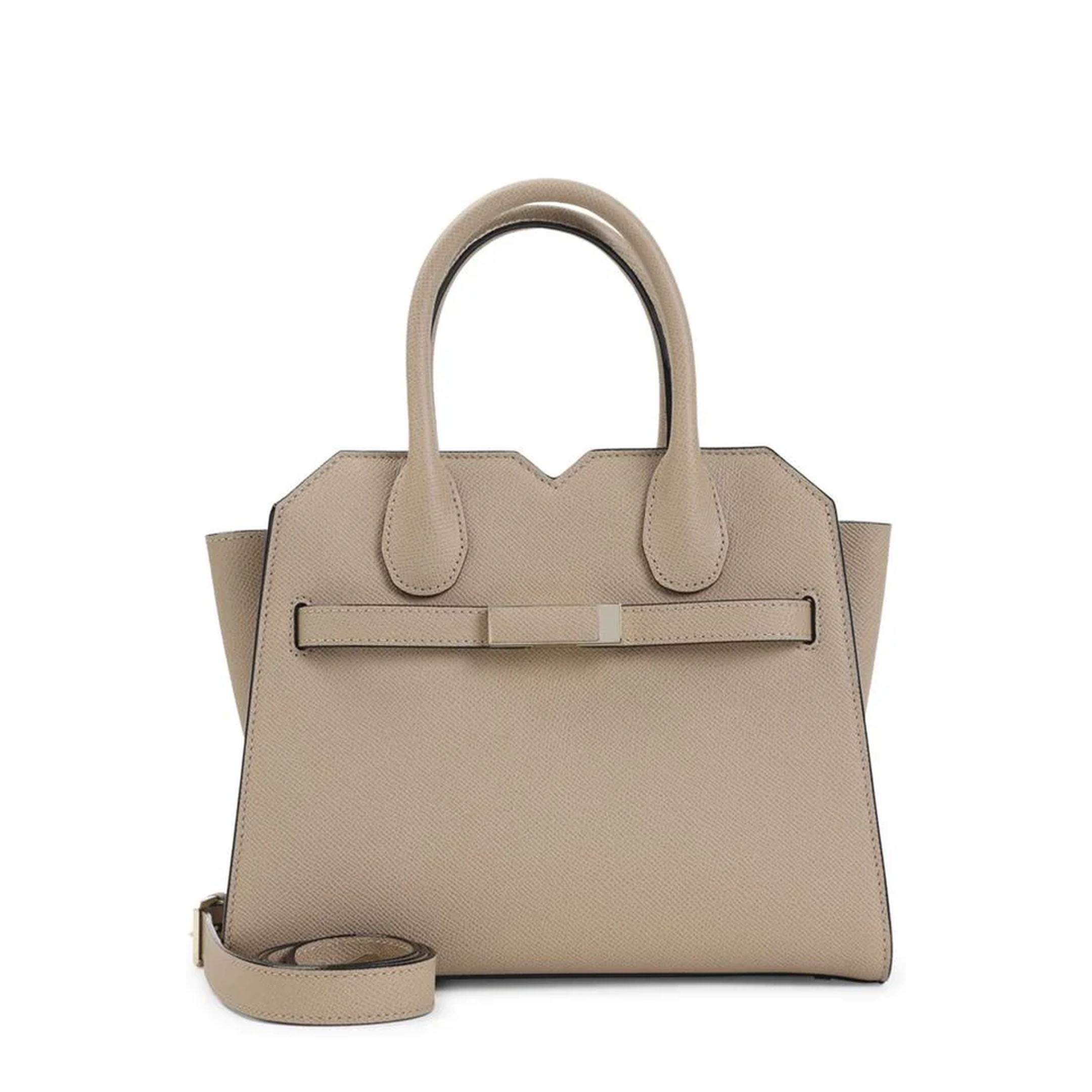 Milano Mini Calfskin Top-Handle Bag - Cachemire Beige - Image 1
