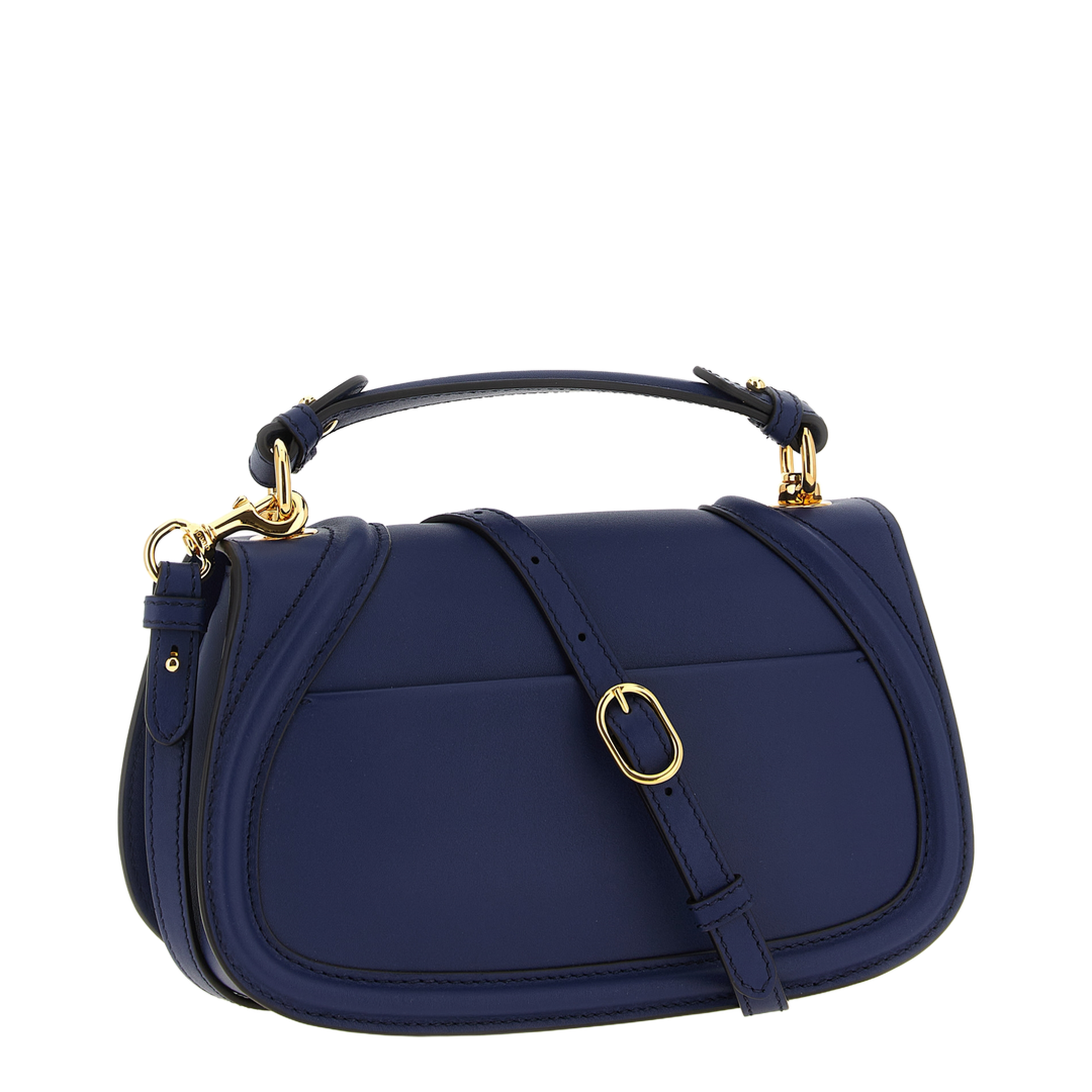 Blondie Medium Top Handle Bag in Blue Leather - Image 1