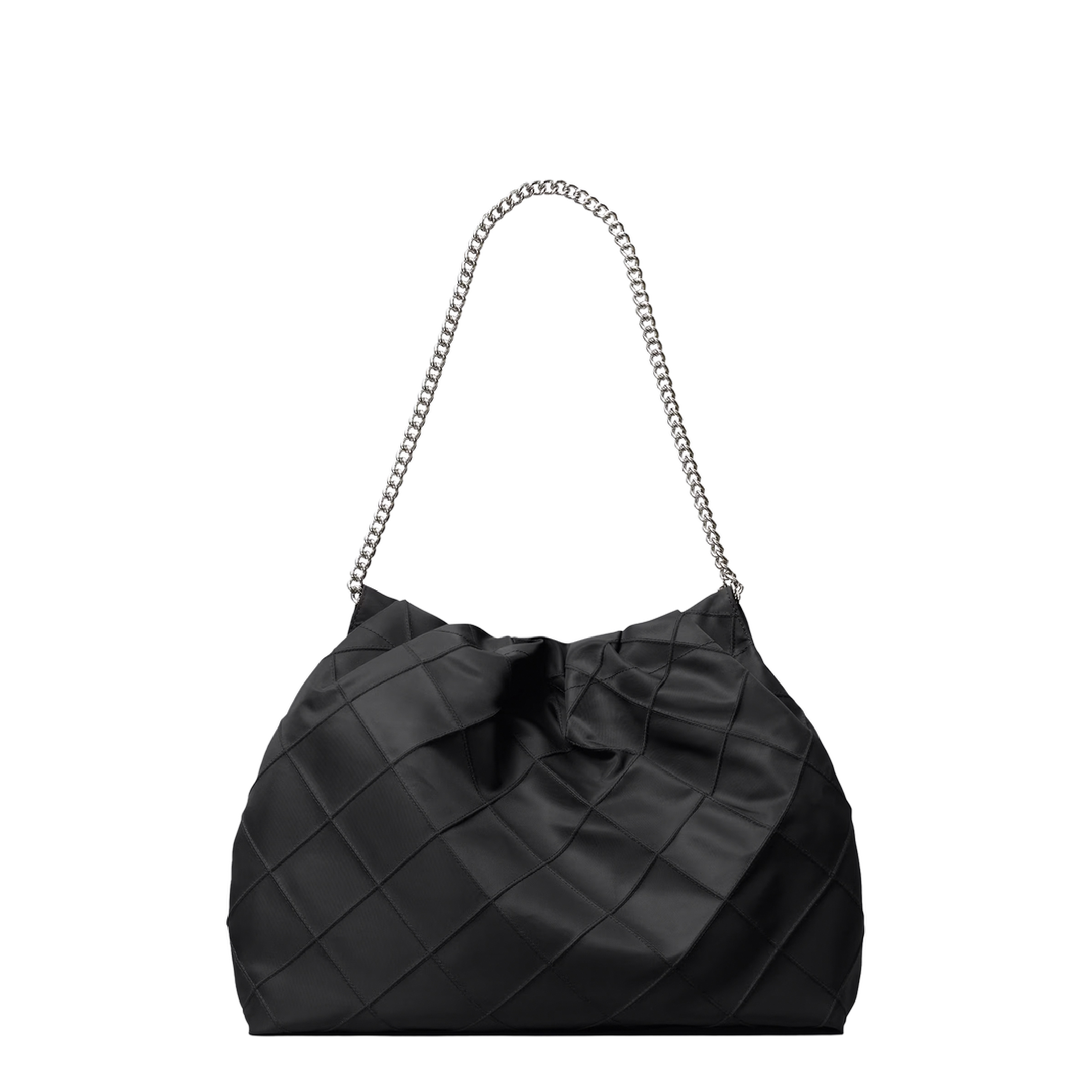 Fleming Nylon Hobo Bag - Black - Image 2