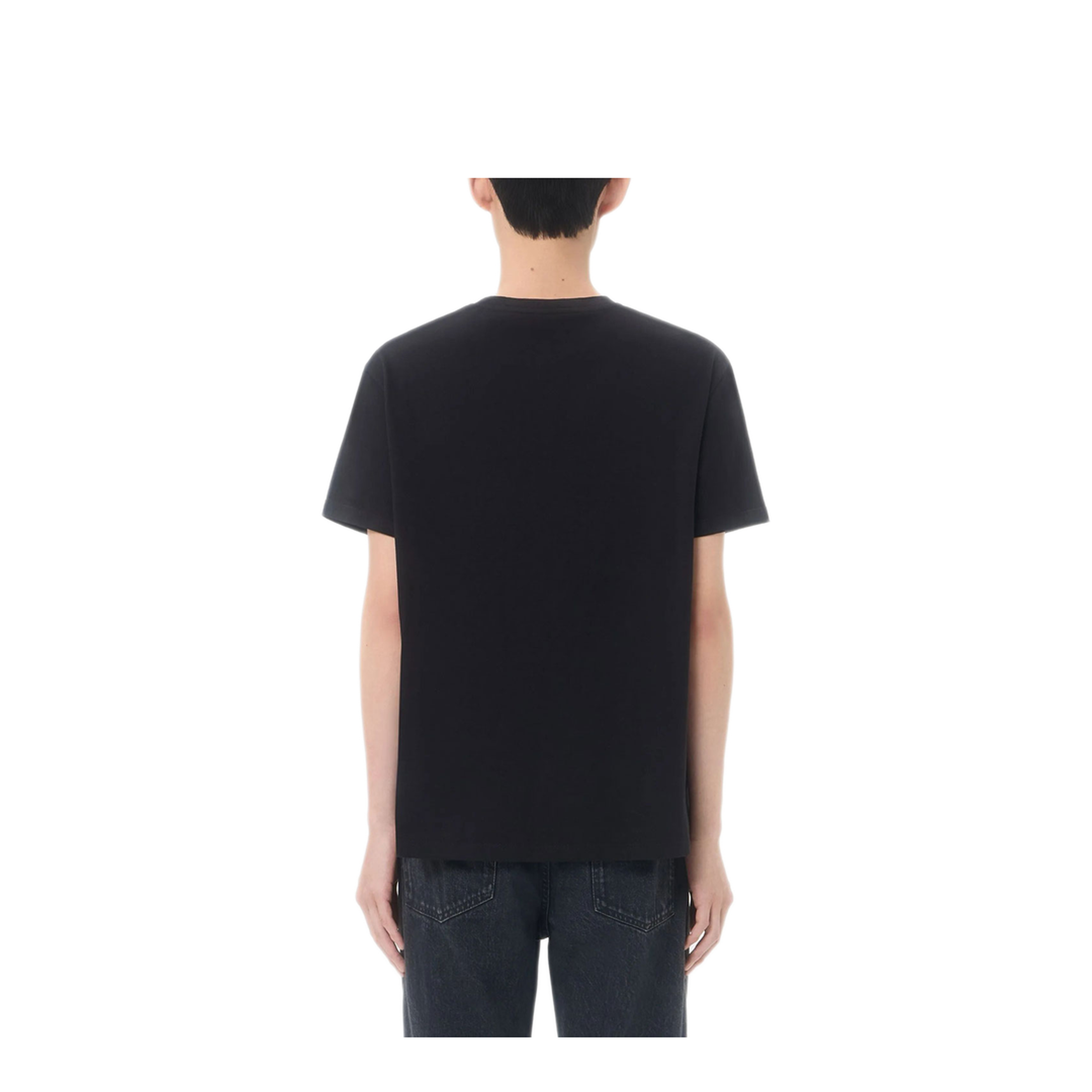 Cotton T-Shirt with Vlogo Embroidery - Image 4