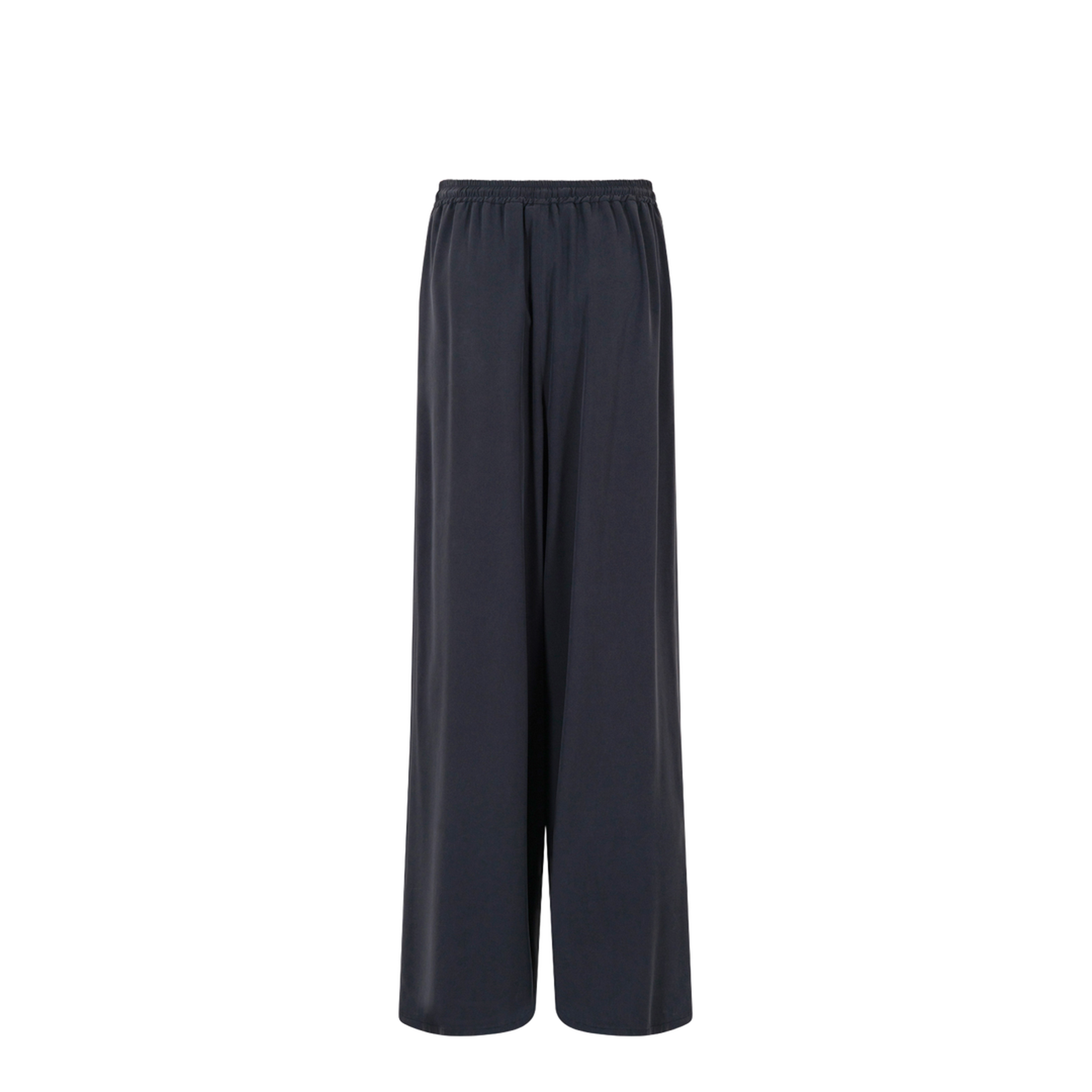 Wide-Fit Washed Silk Trousers - Image 2