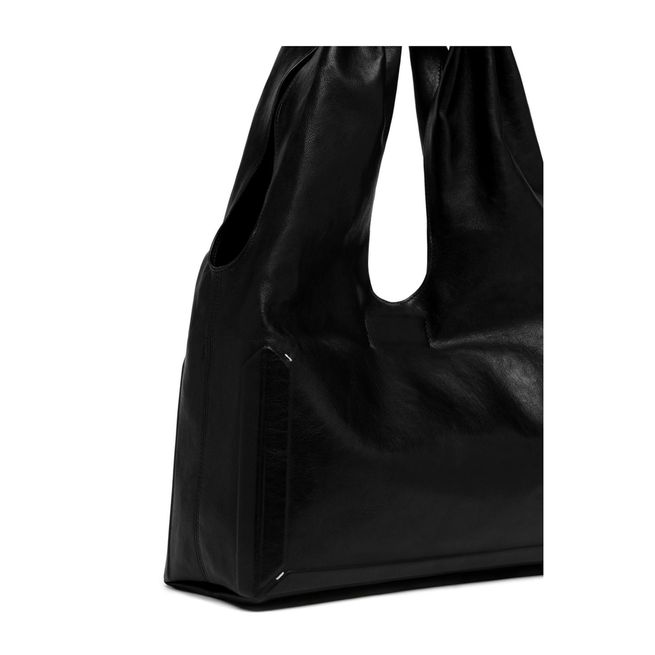 Box Bag Medium Ovine Leather Top Handle Bag - Noir - Image 3