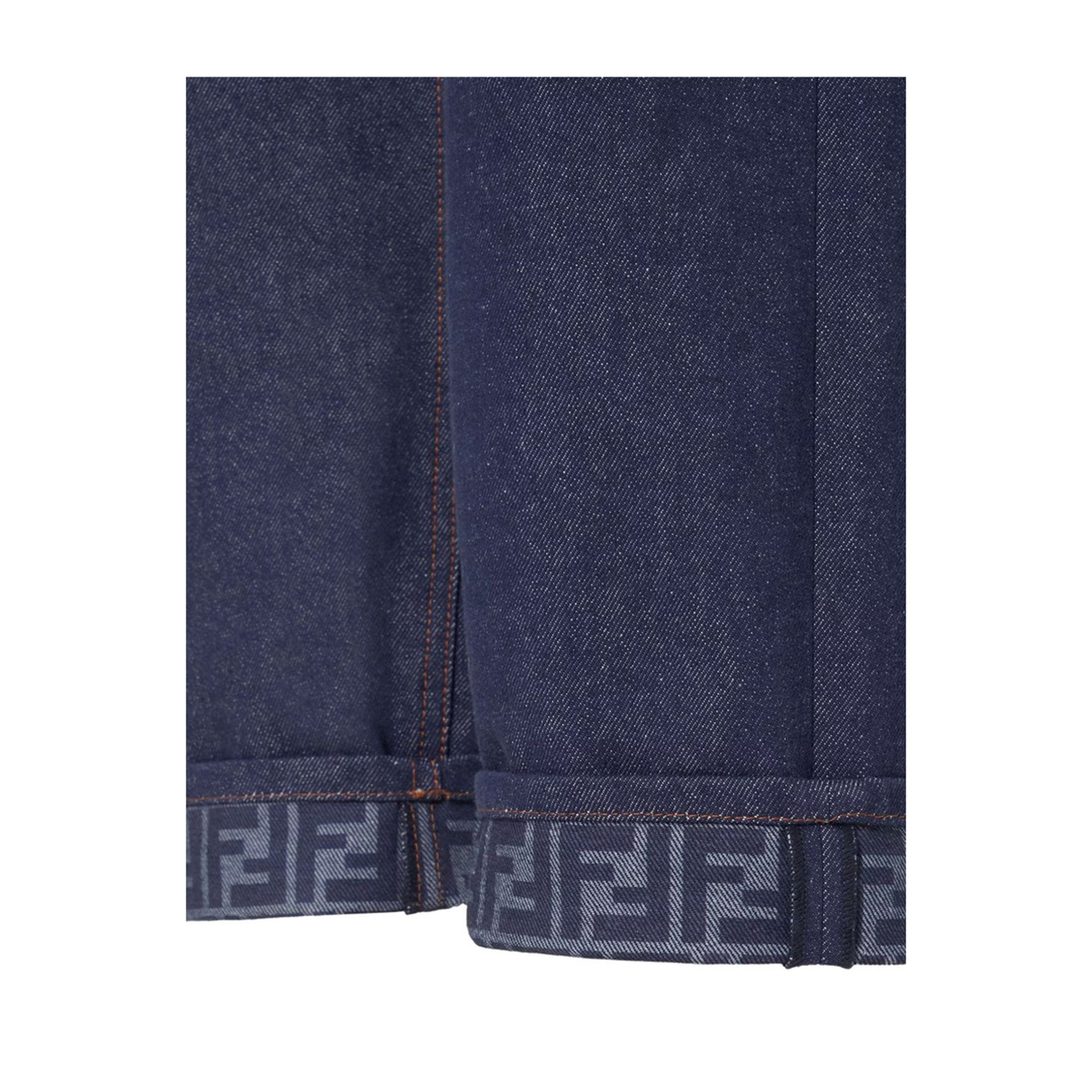 Navy Blue Wide-Leg Jeans - Image 3