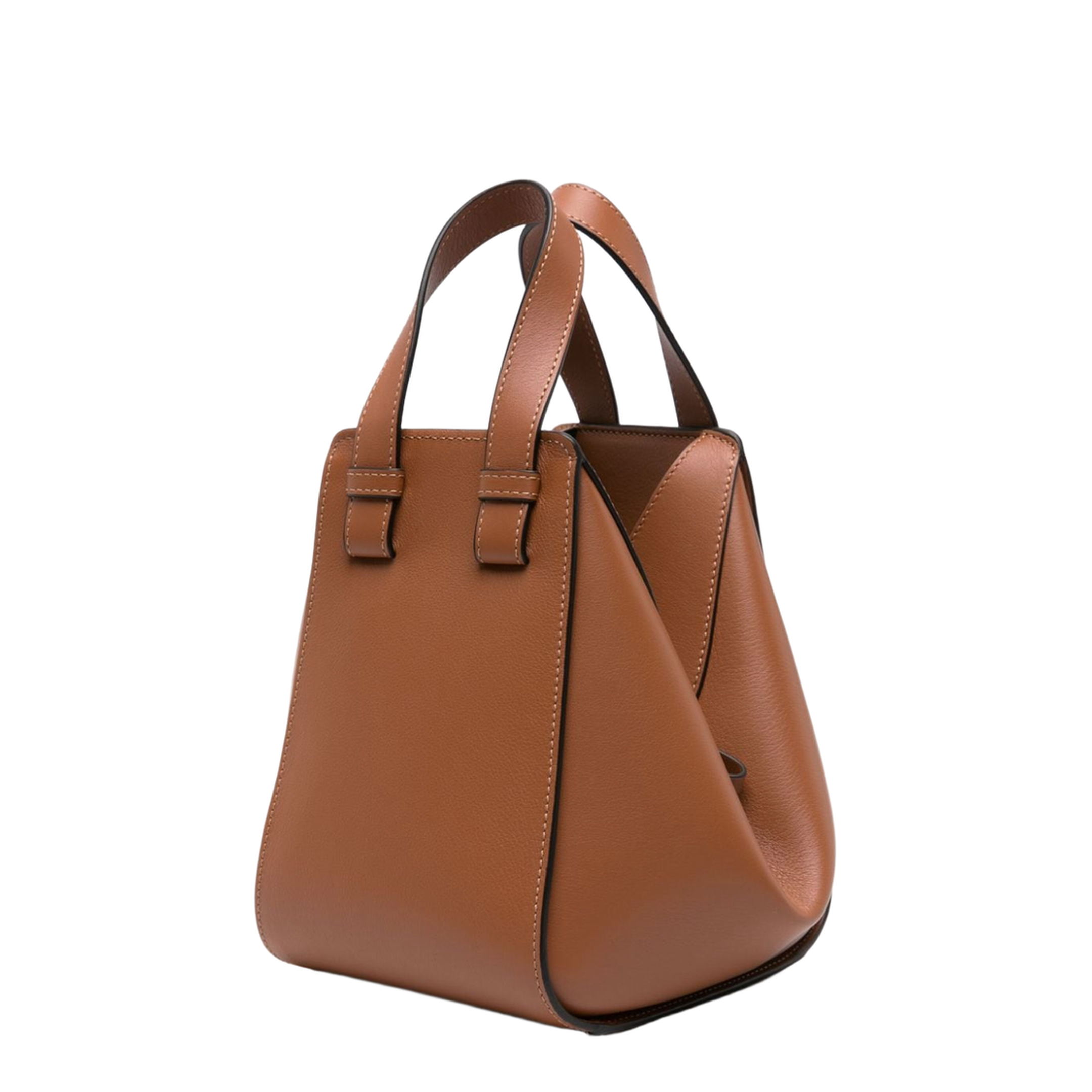 Hammock Compact Calfskin Tote - Tan - Image 5