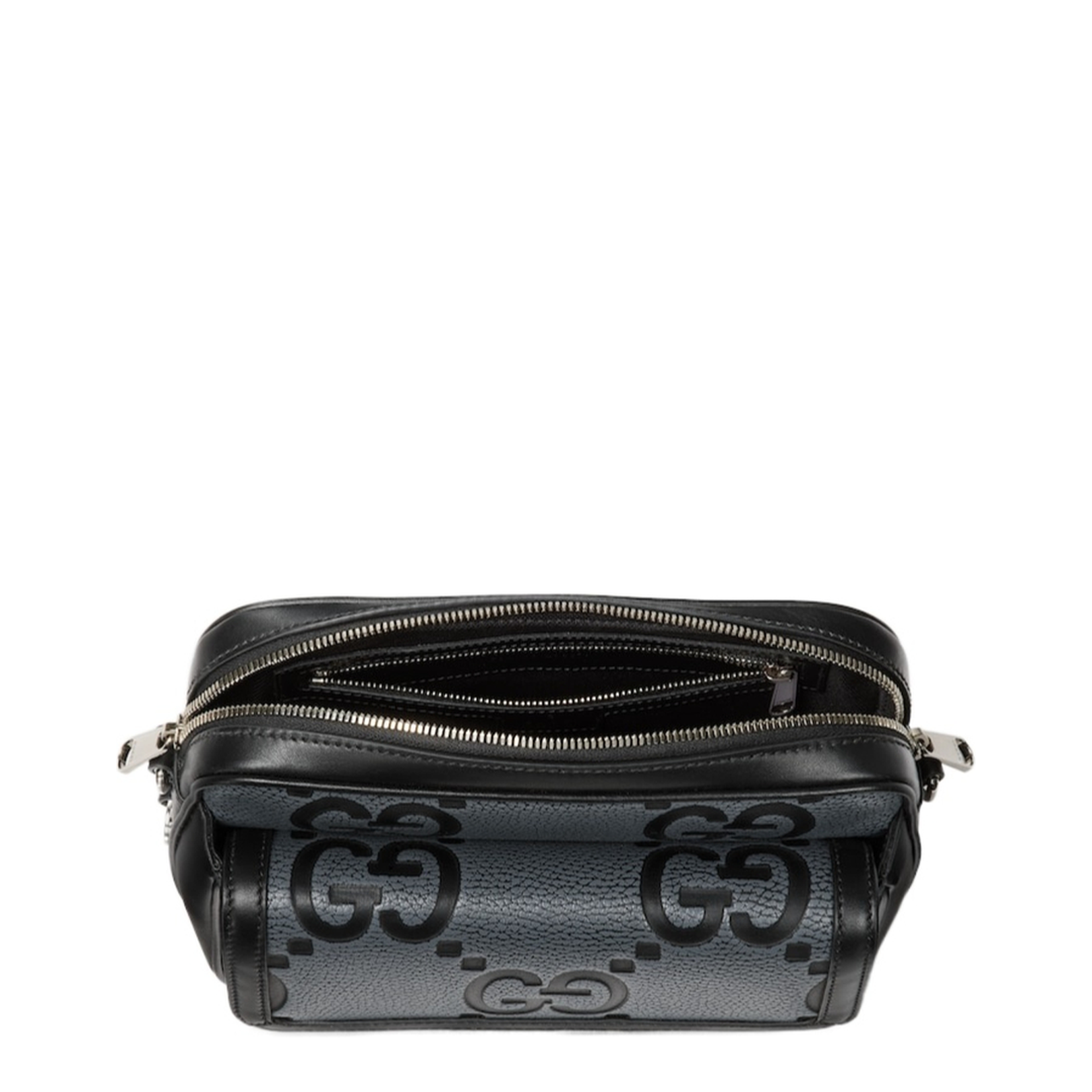GG Jumbo Small Leather Crossbody Bag - Black - Image 5