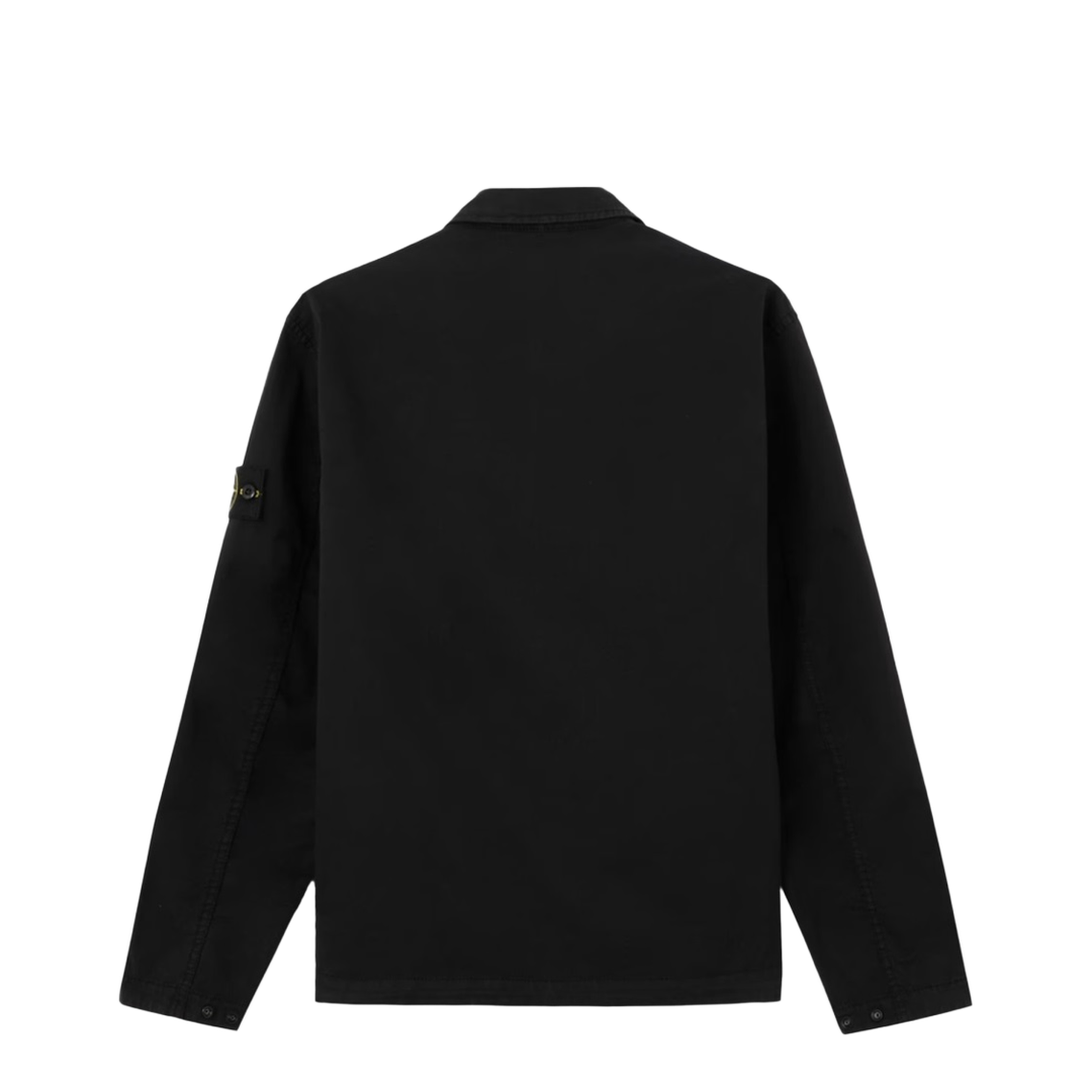 Cotton Overshirt In Black - Image 2