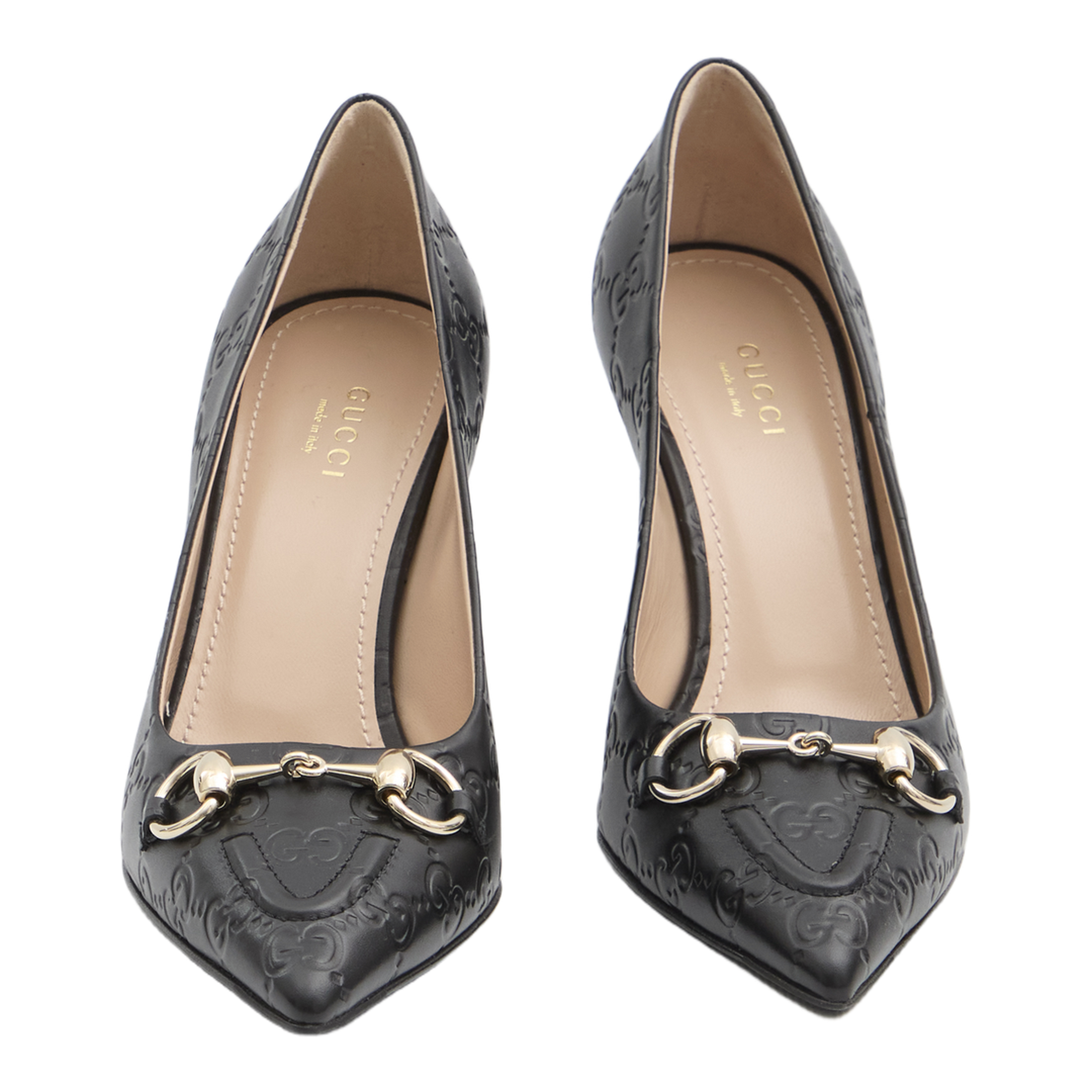 Black Leather Pumps with Horsebit - Image 5