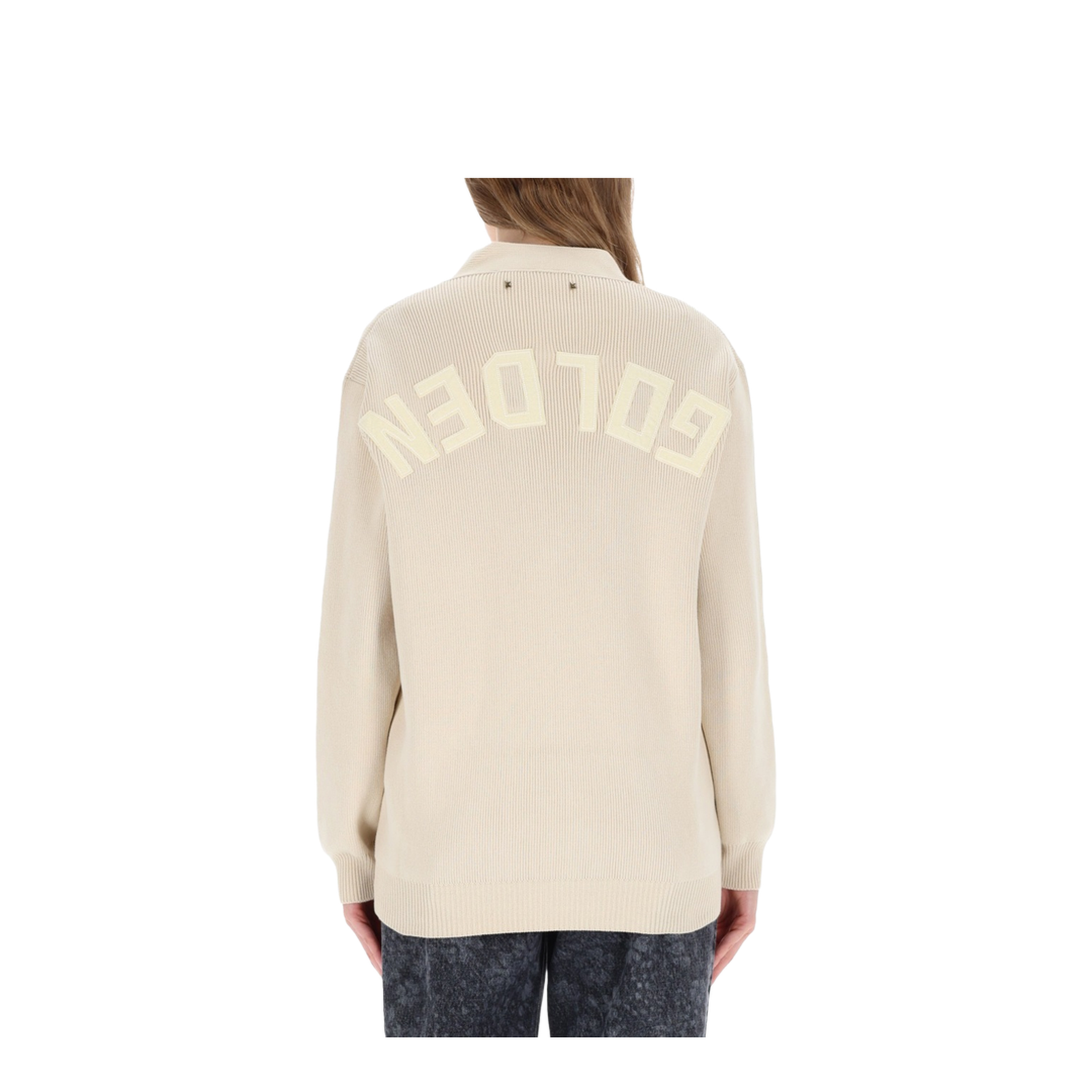 Cotton V-Necked Cardigan - Image 5