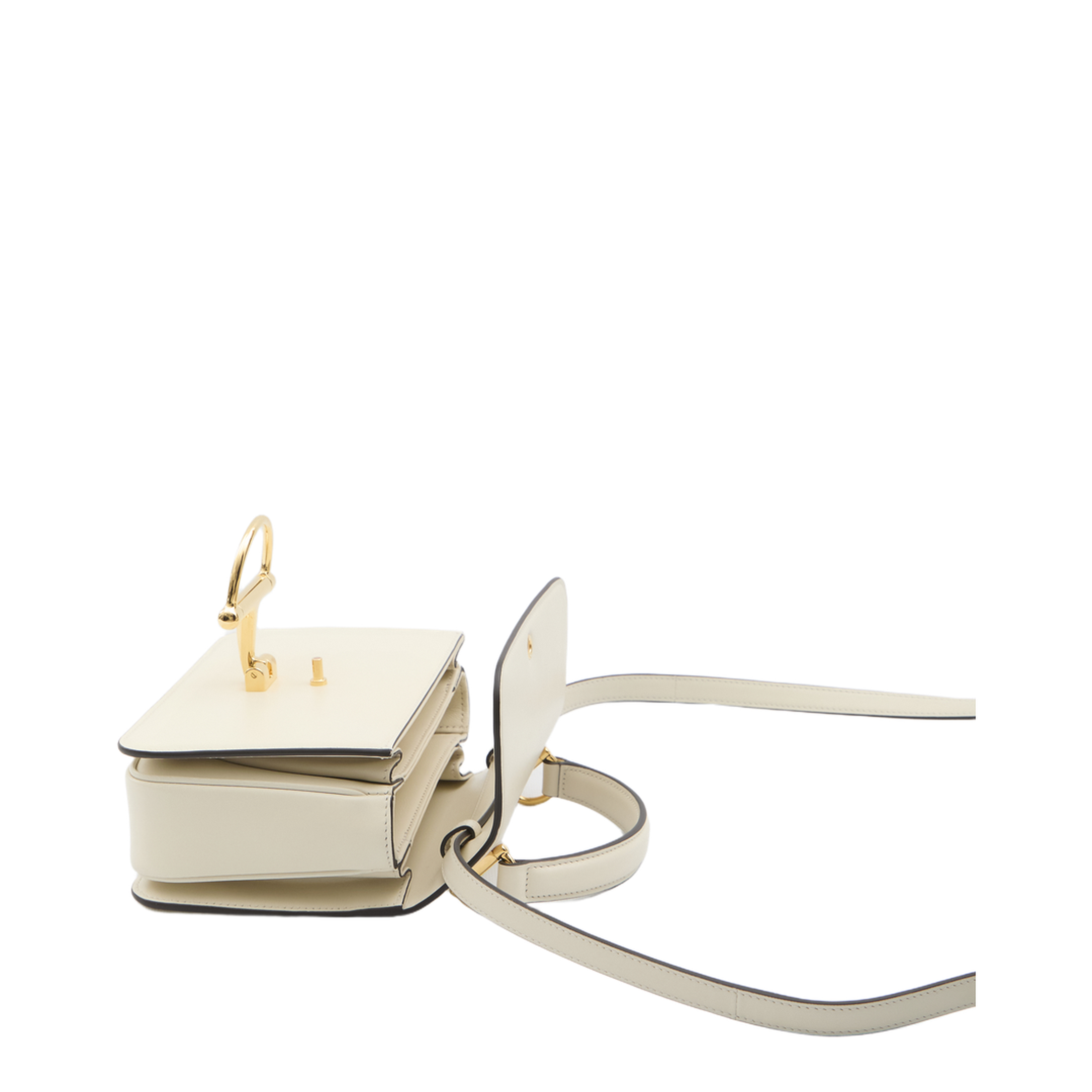 Siena Small Calfskin Top Handle Bag - Ivory - Image 4