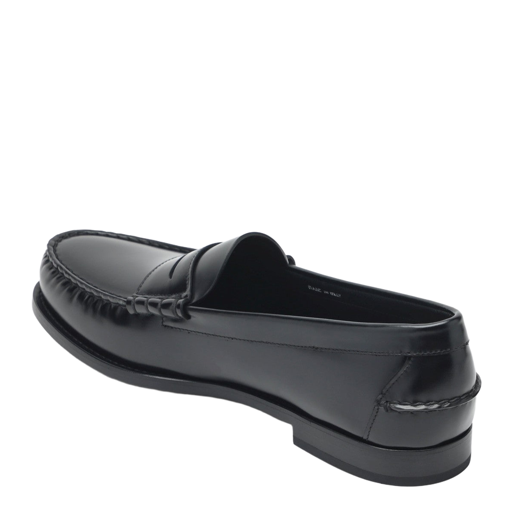 Classic Black Leather Loafer - Image 2