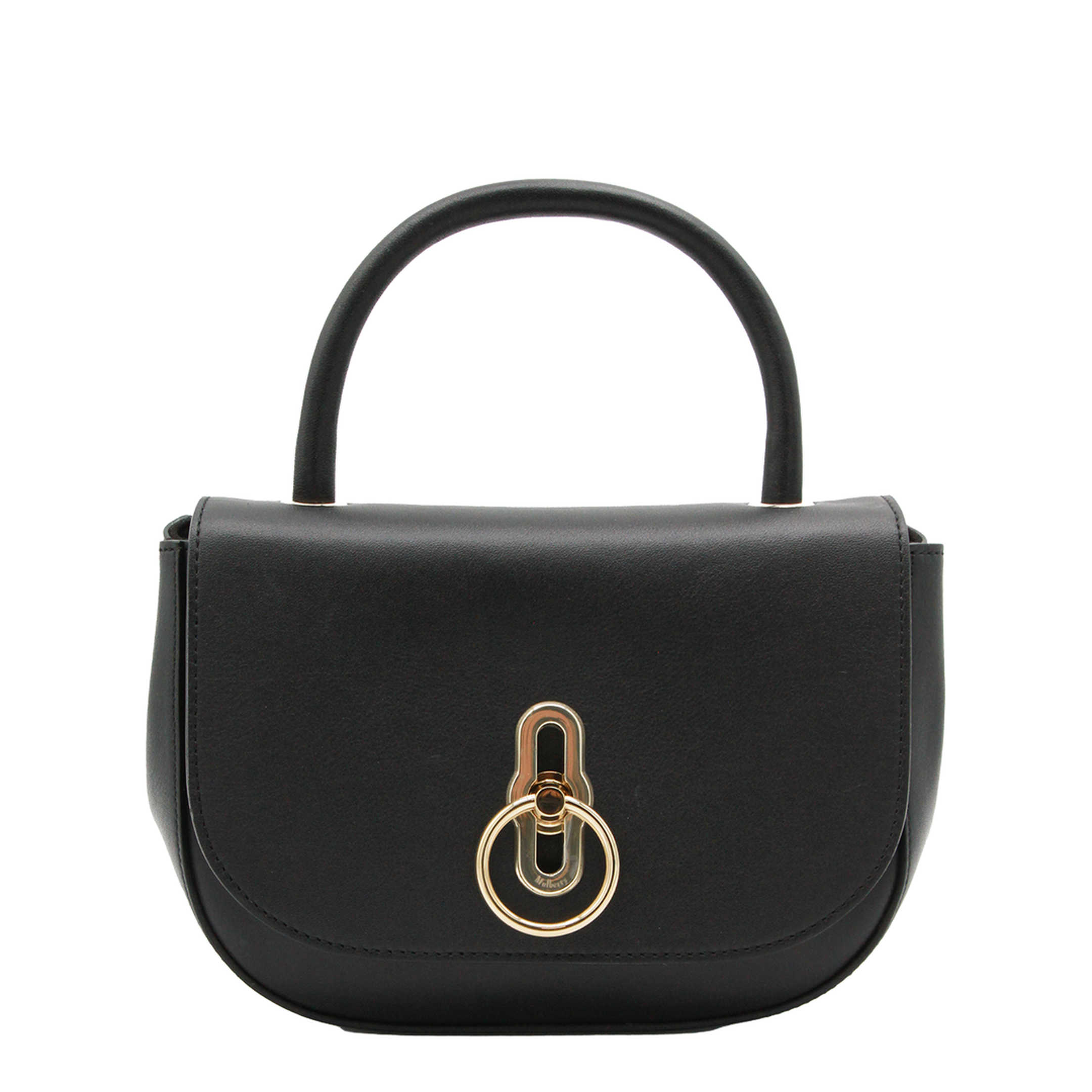 Amberley Small Supple Smooth Leather Top Handle Bag - Black - Image 1