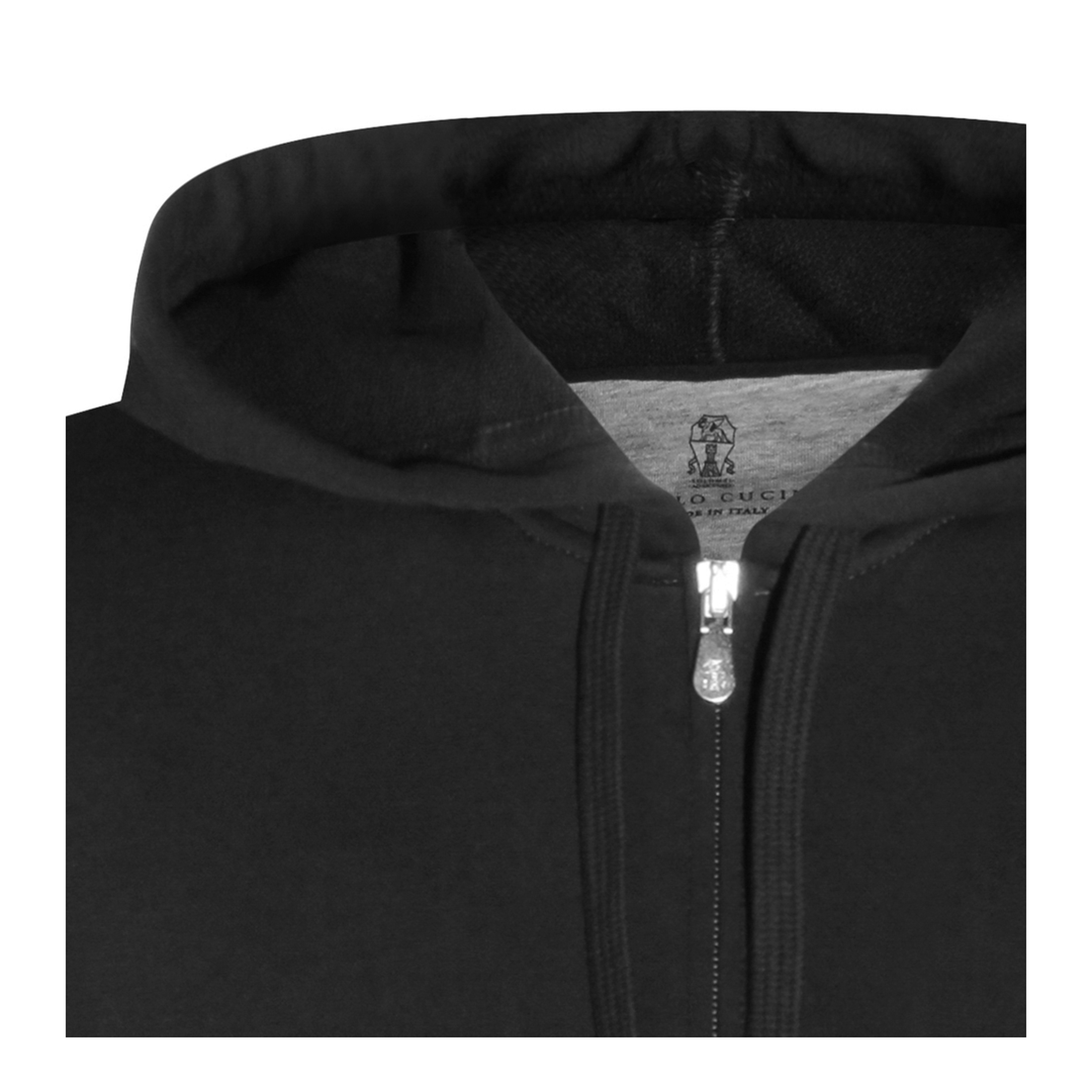 Zip-Fastening Sweater Black - Image 5