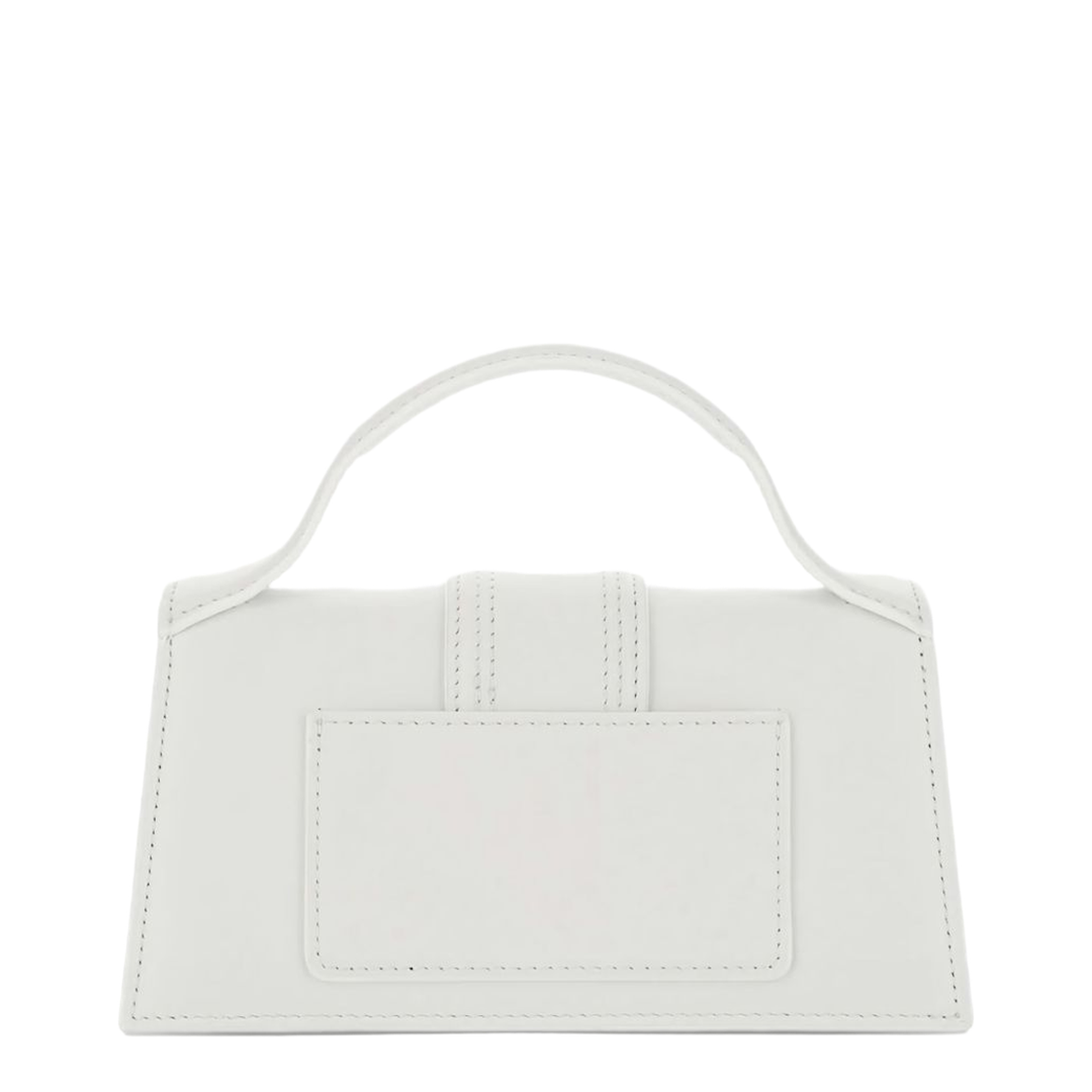 The Large Bambino Calf Leather Top-Handle Bag - White - Image 2