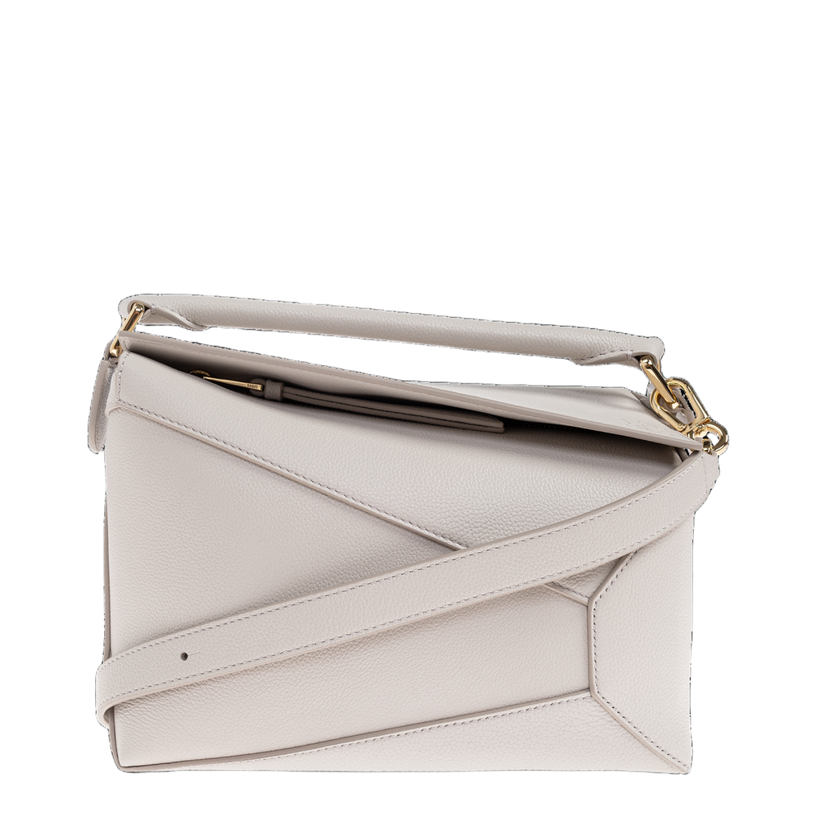 Puzzle Small Handbag White - Image 1