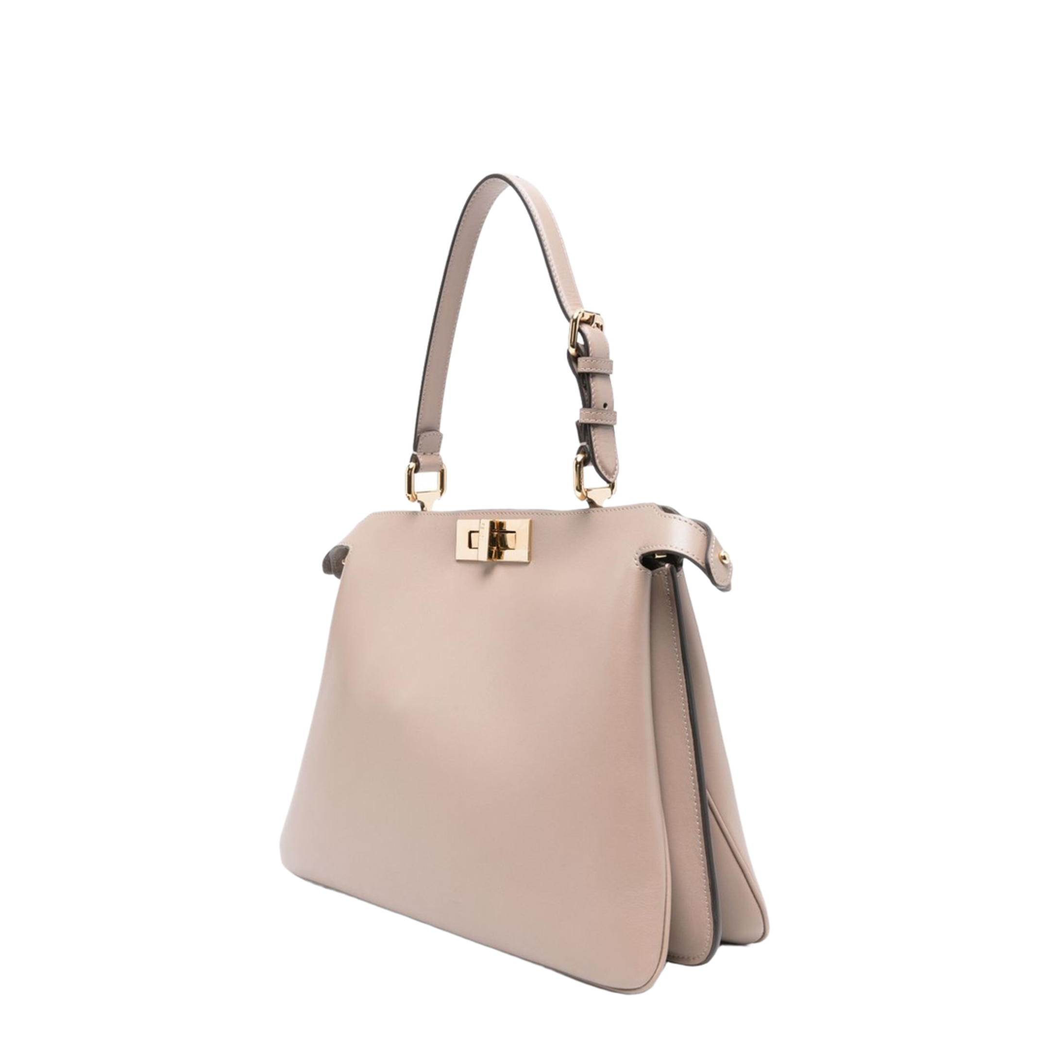 Peekaboo Leather Top Handle Bags - Beige - Image 3