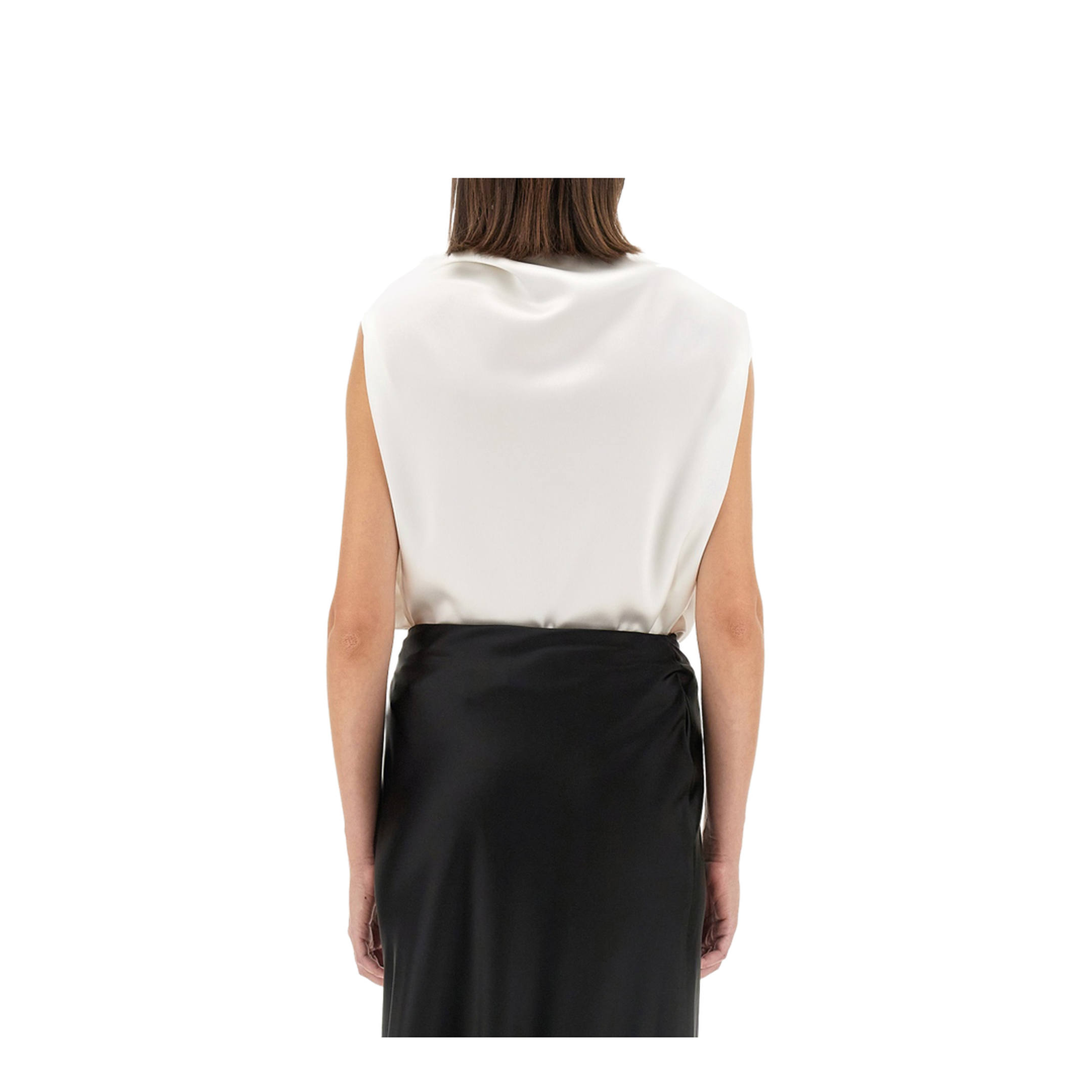 Blouses Dropped Collar White - Image 3
