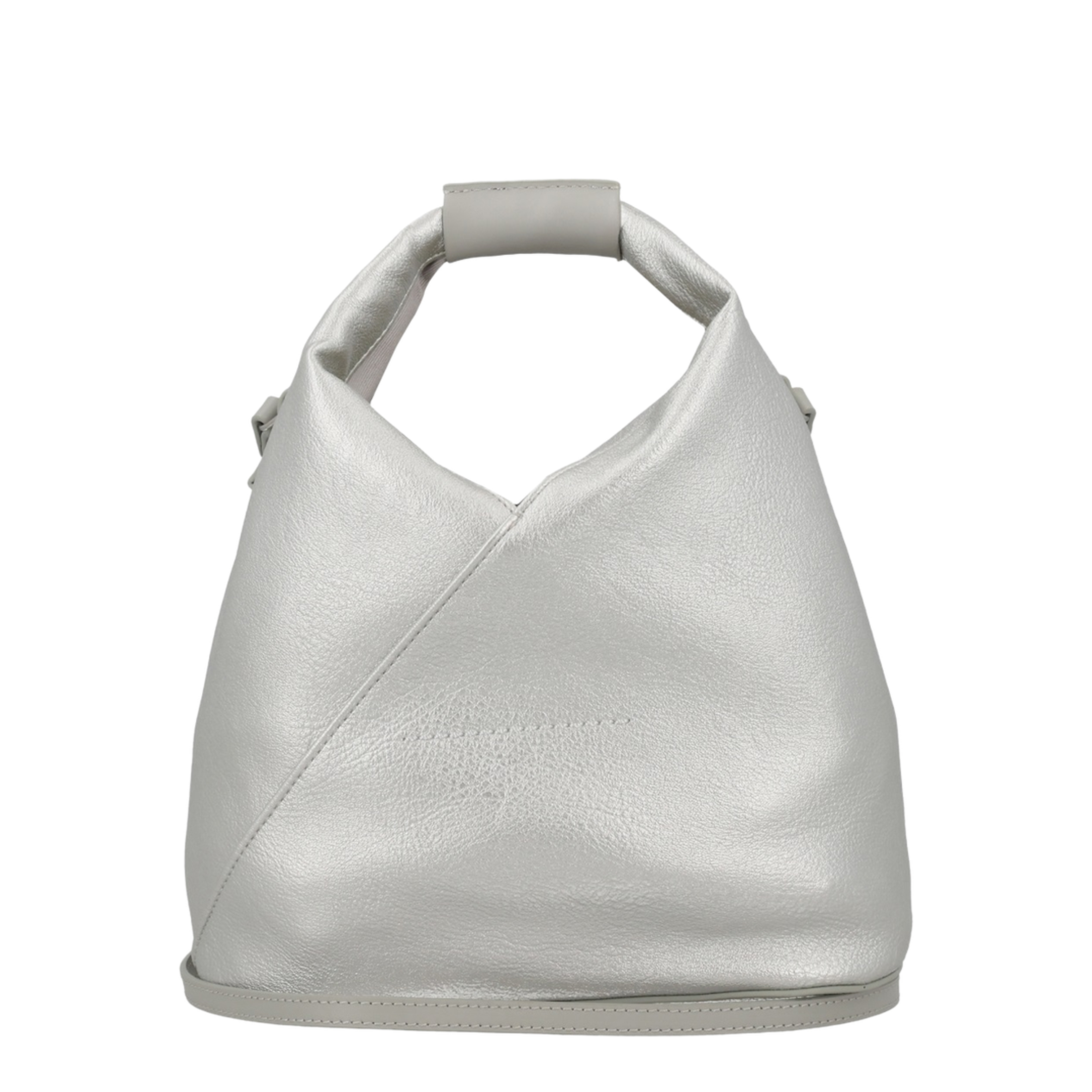 Japanese Eco Leather Crossbody - Silver - Image 3