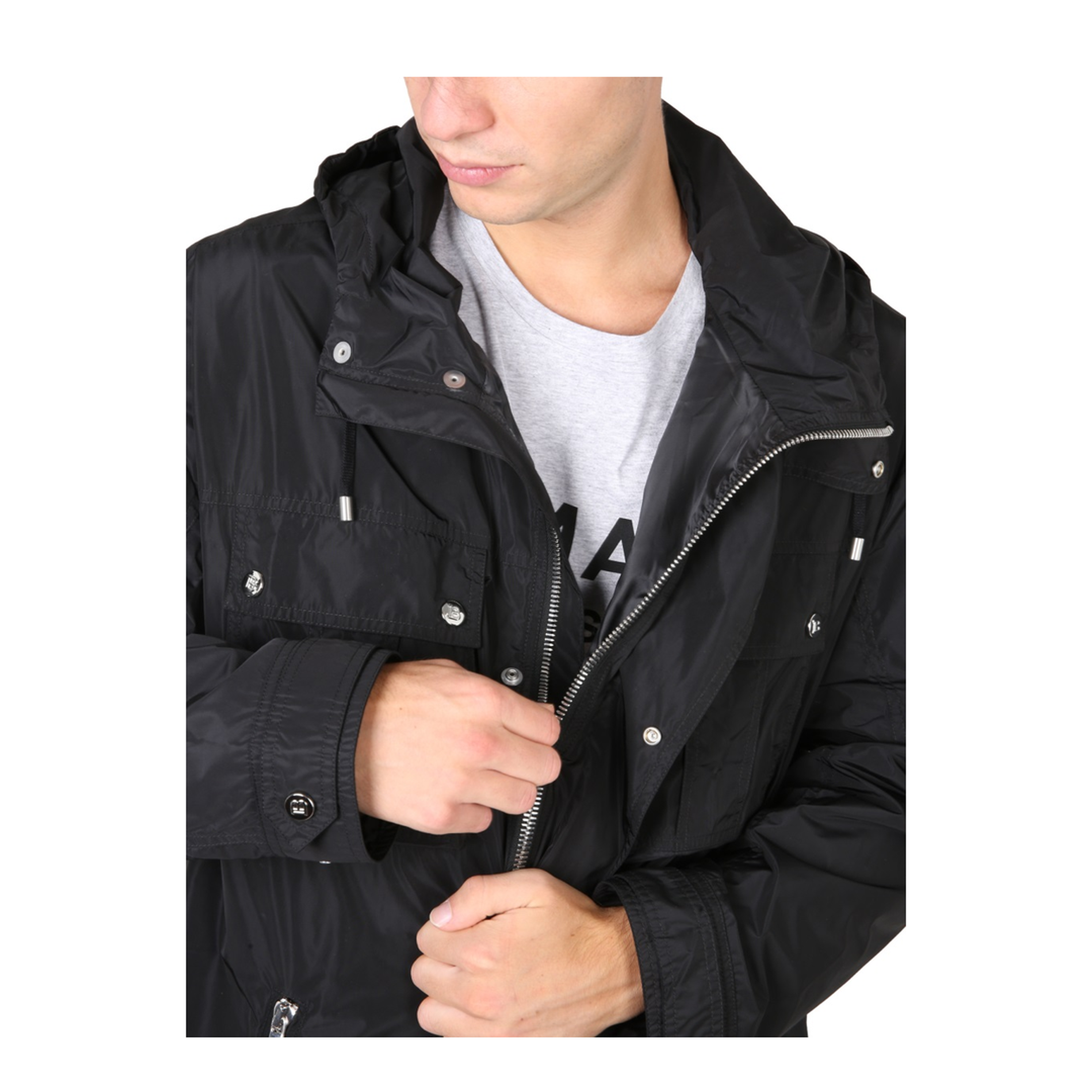 Hooded Jacket Black - Image 3