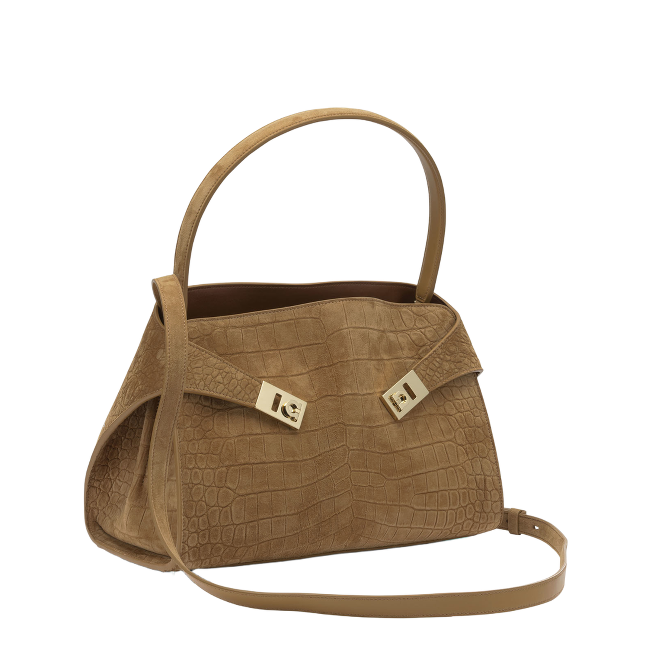 Hug Soft Medium Suede Shoulder Bag - CONAT - Image 2