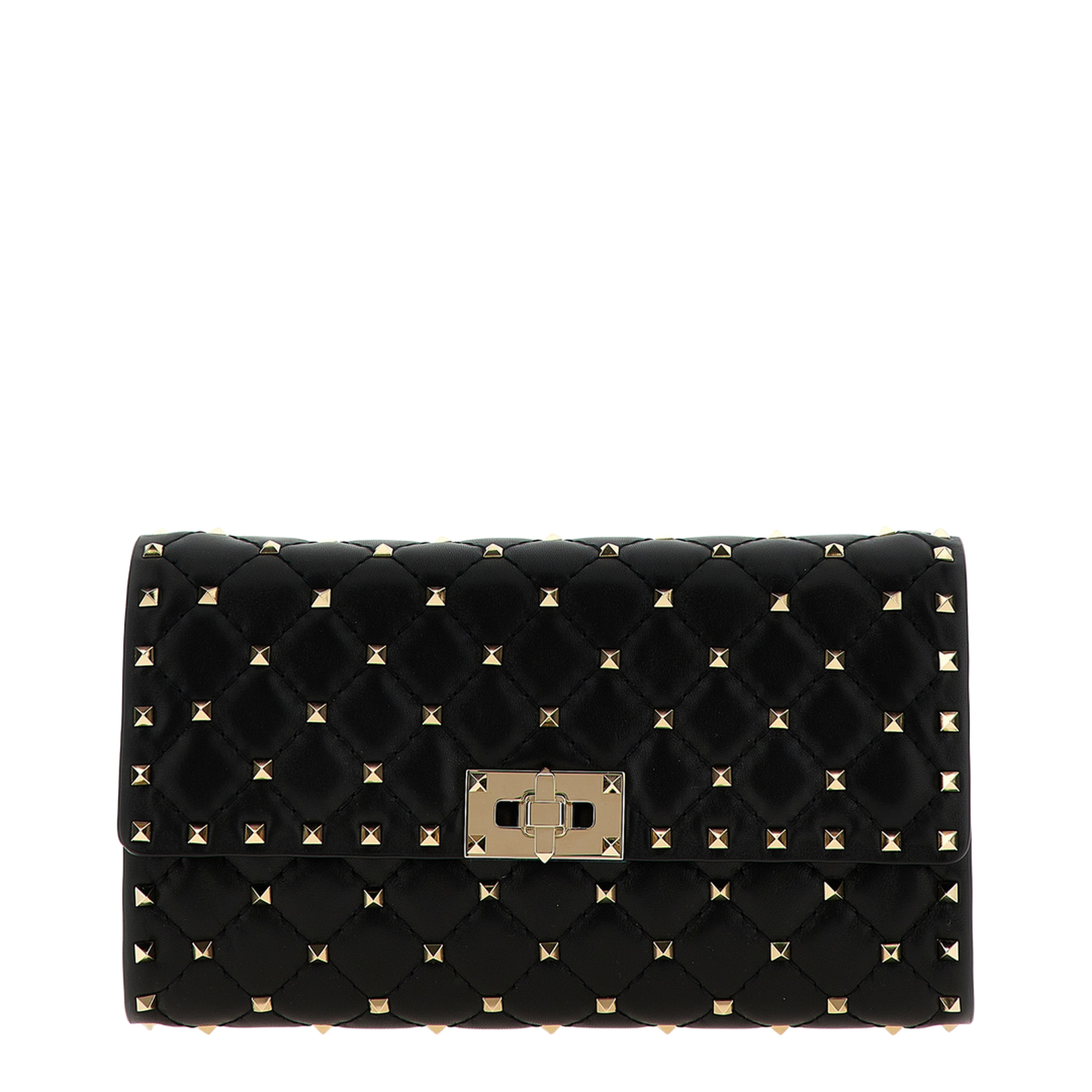 Rockstud Spike Nappa Leather Shoulder Bag - Image 1