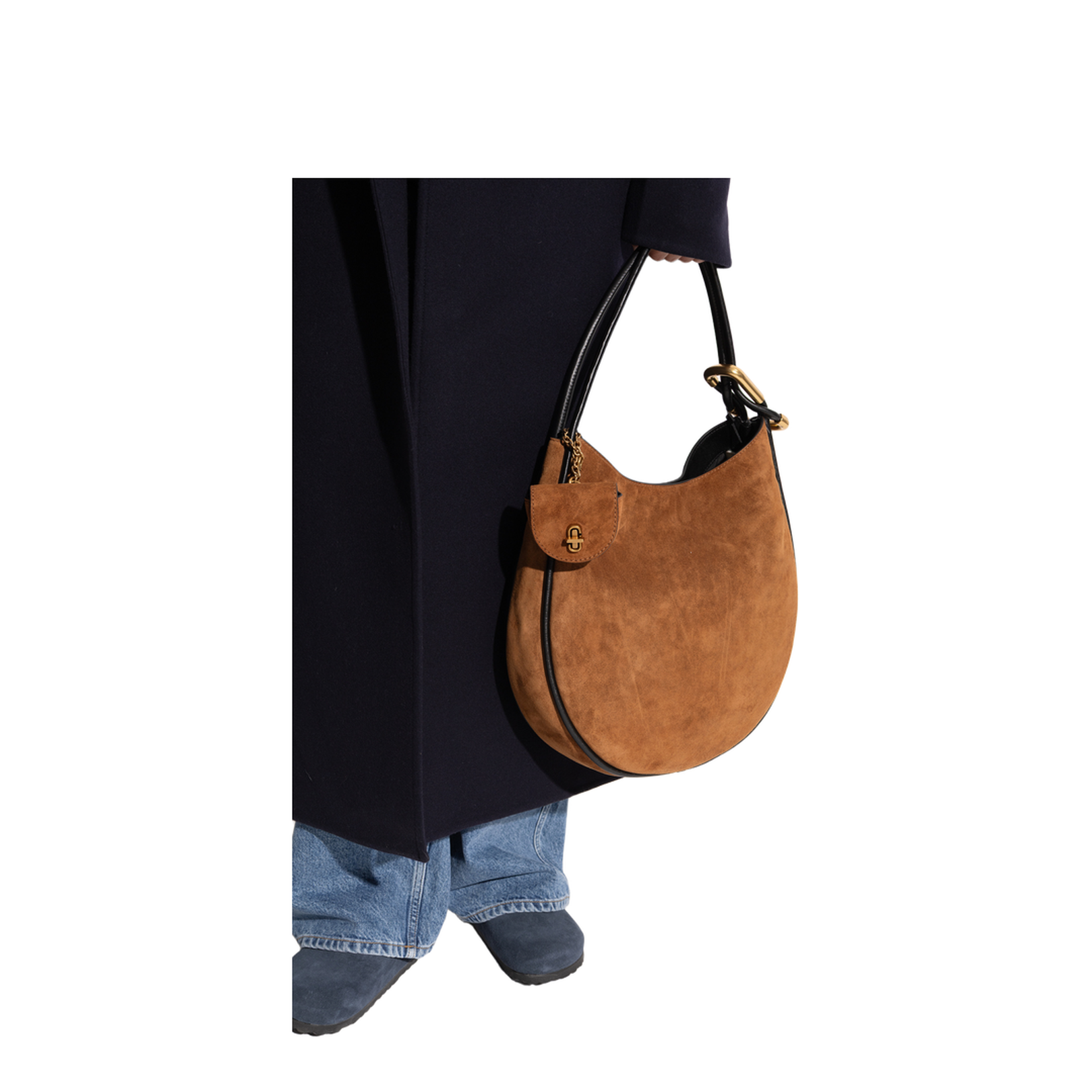 The Suede Large Dual Hobo Bag Copper - Image 2