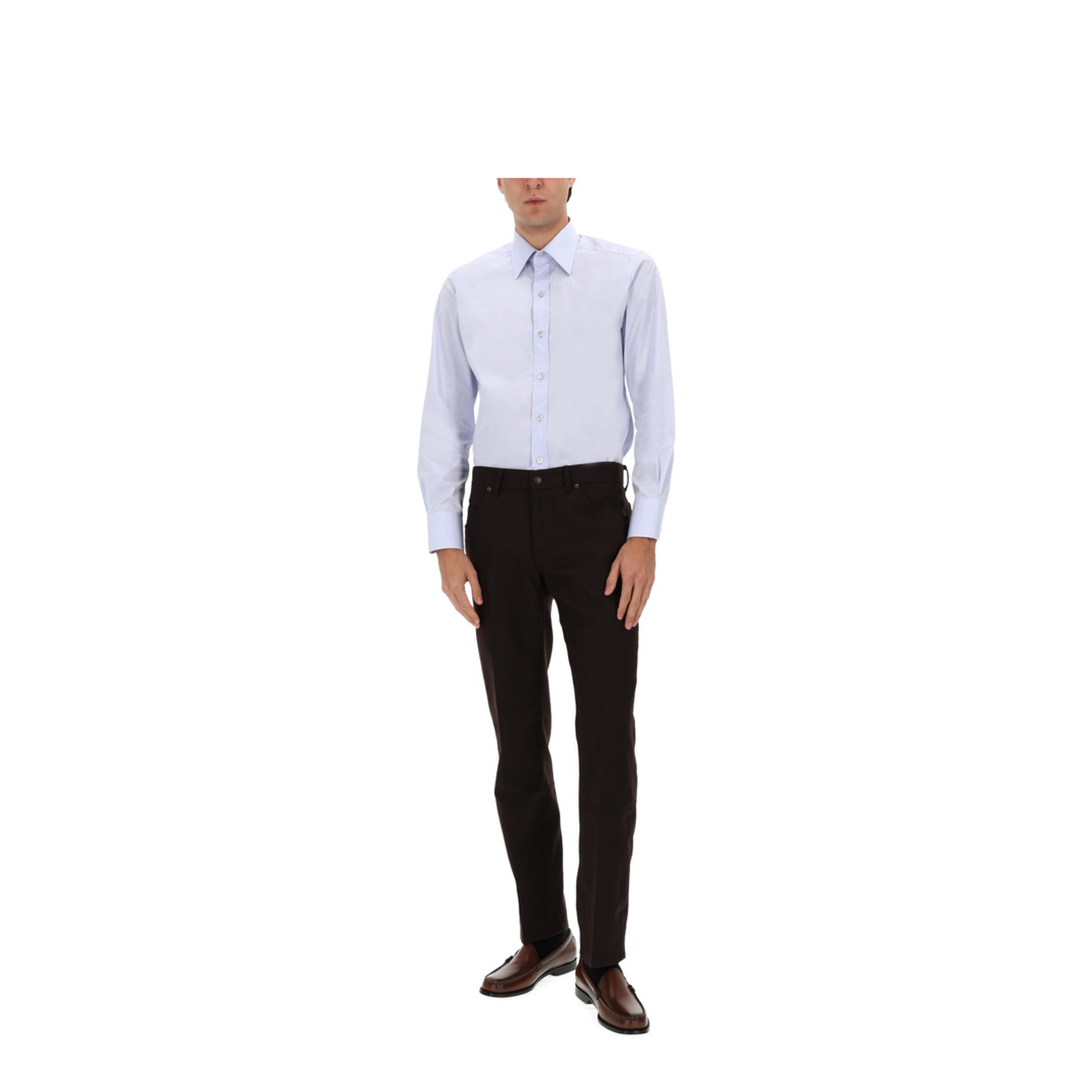 Shirt with Classic Collar - Image 2