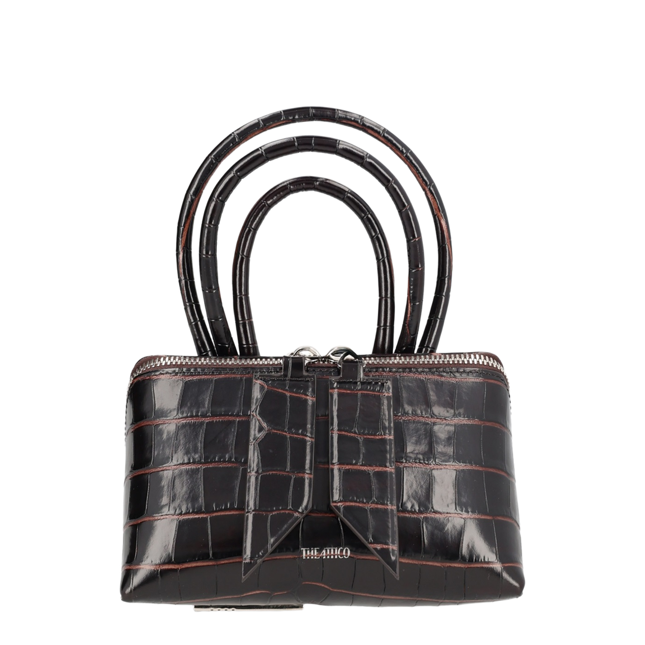 Mini Calf Leather Bag - Brown - Image 1