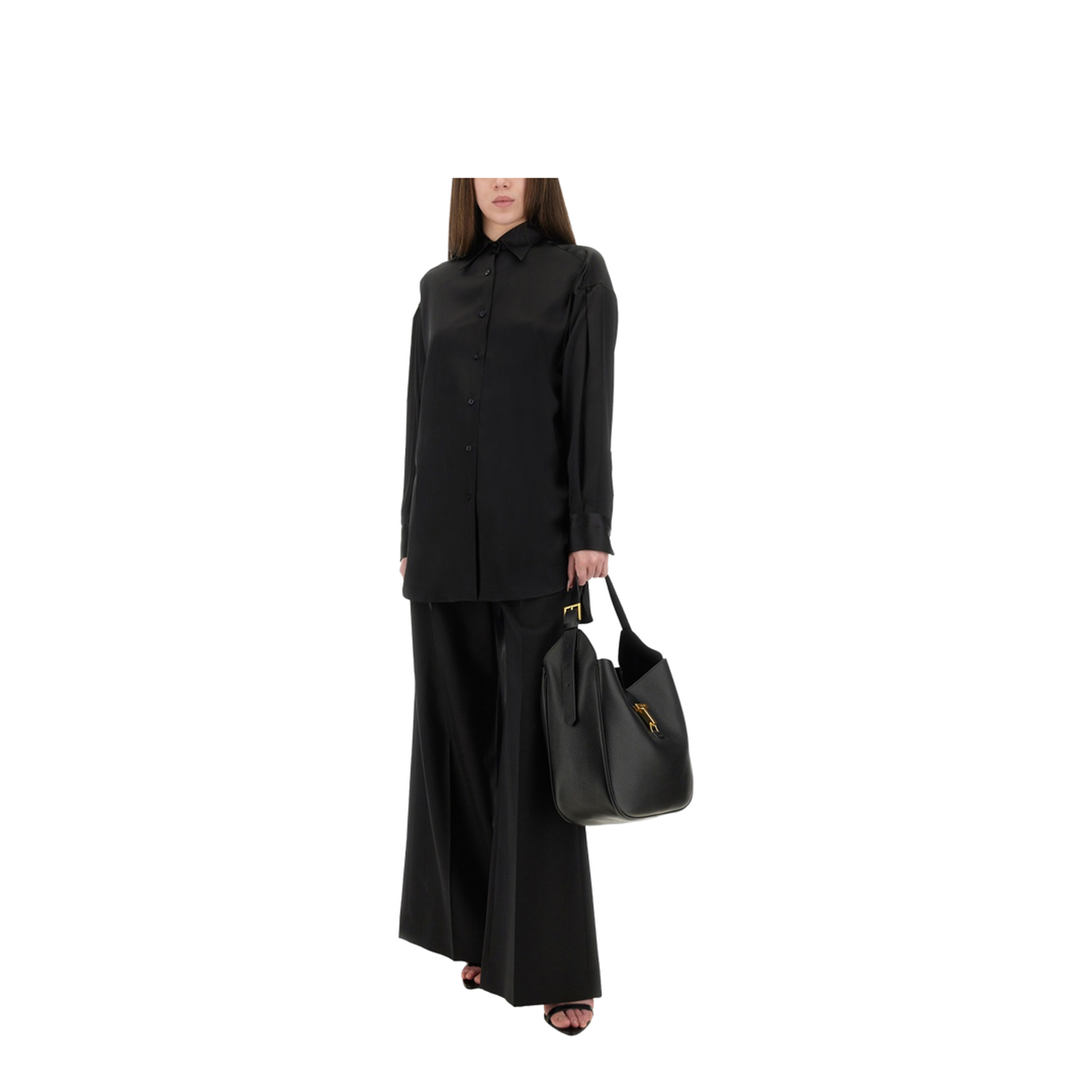 Stretch Silk Satin Shirt - Image 2