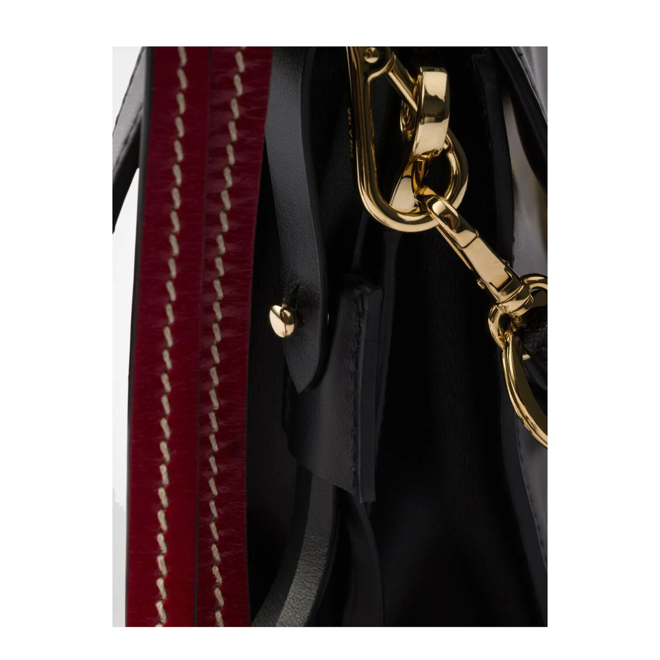 Soft Sound Small Leather Shoulder Bag with Charms - Image 5