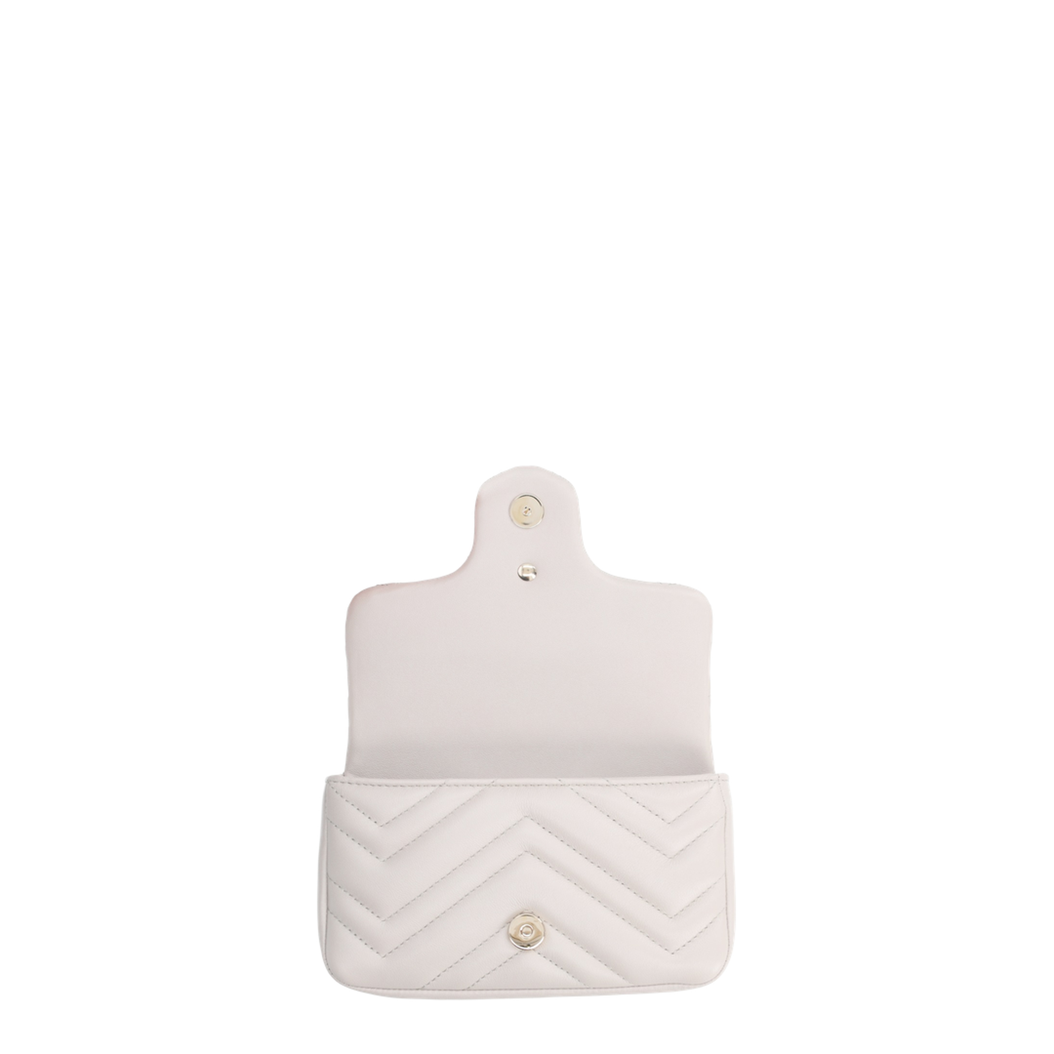 GG Marmont Mini Shoulder Bag Nappa Leather - Light Grey - Image 3