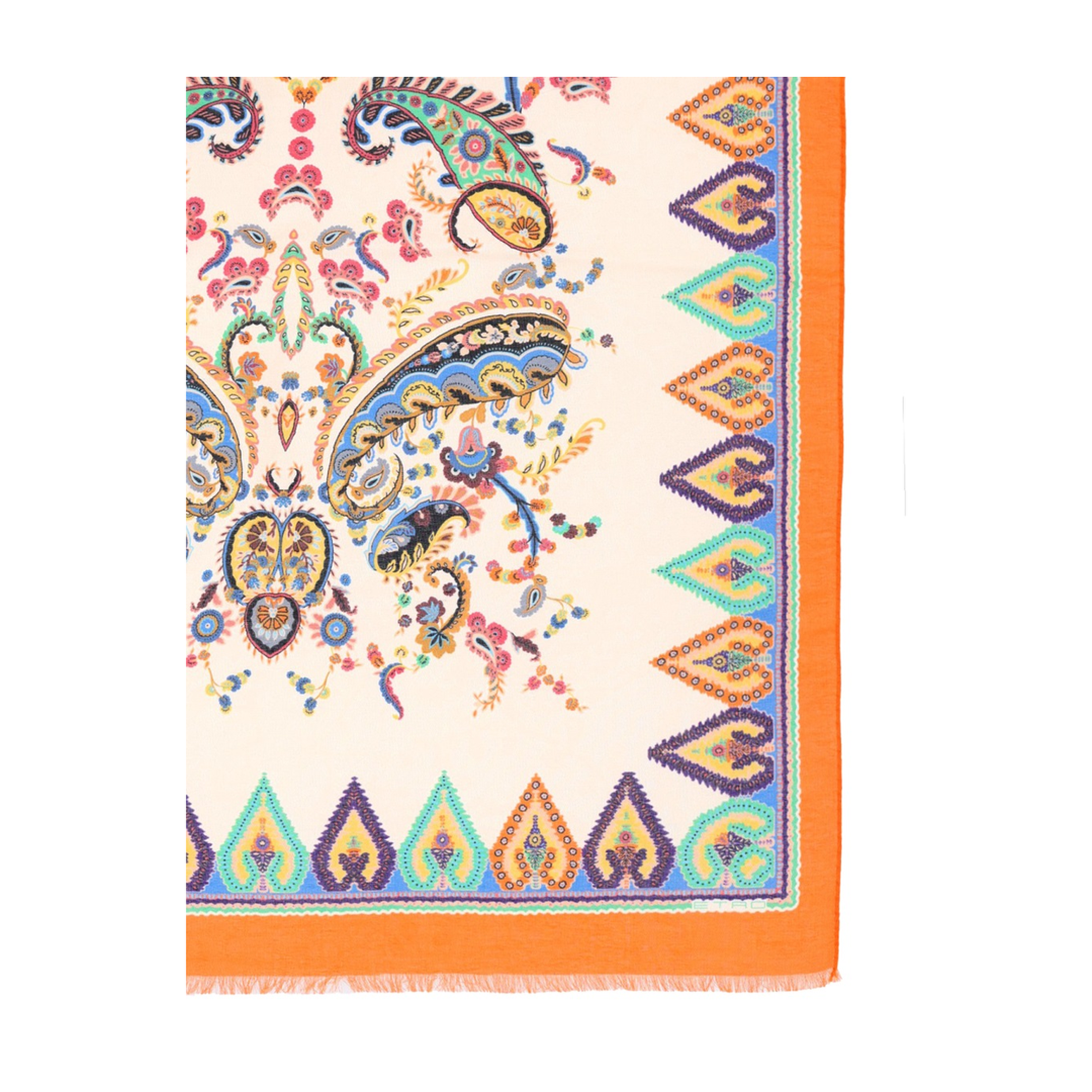 Scarf with Floral Paisley Pattern - Image 2