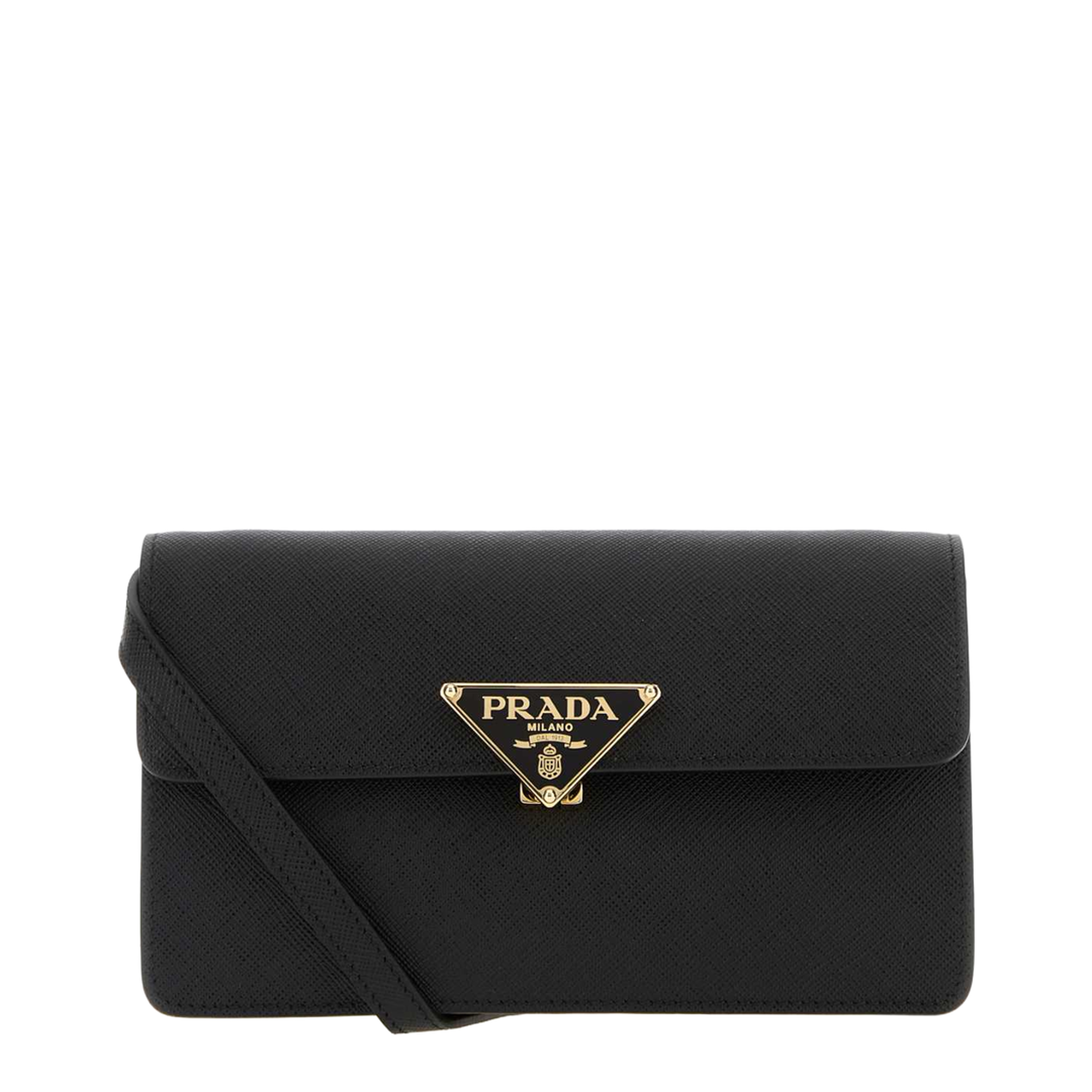 Mini Saffiano Calfskin Crossbody - Black - Image 5