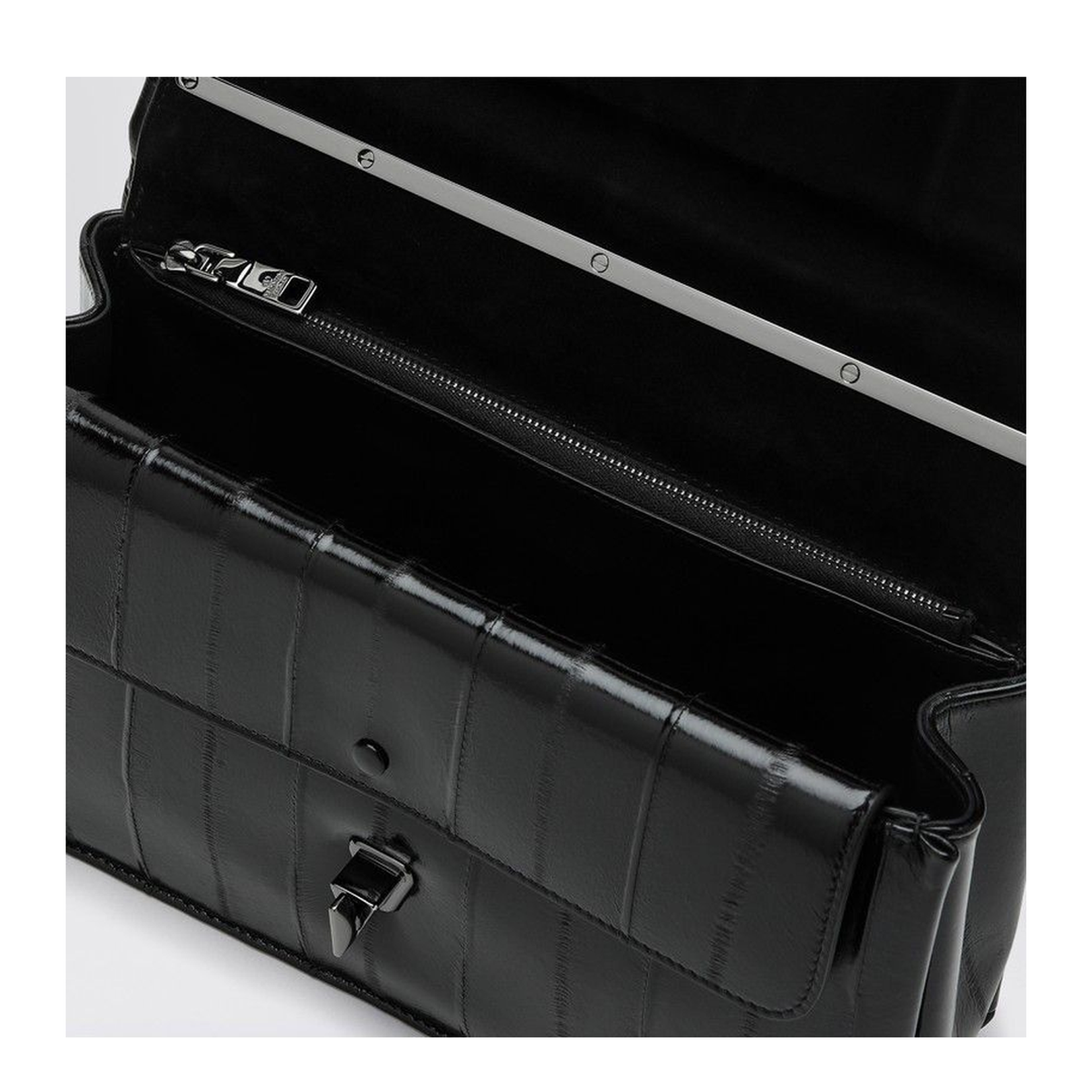 VLOGO Medium Shoulder Bag Black - Image 5