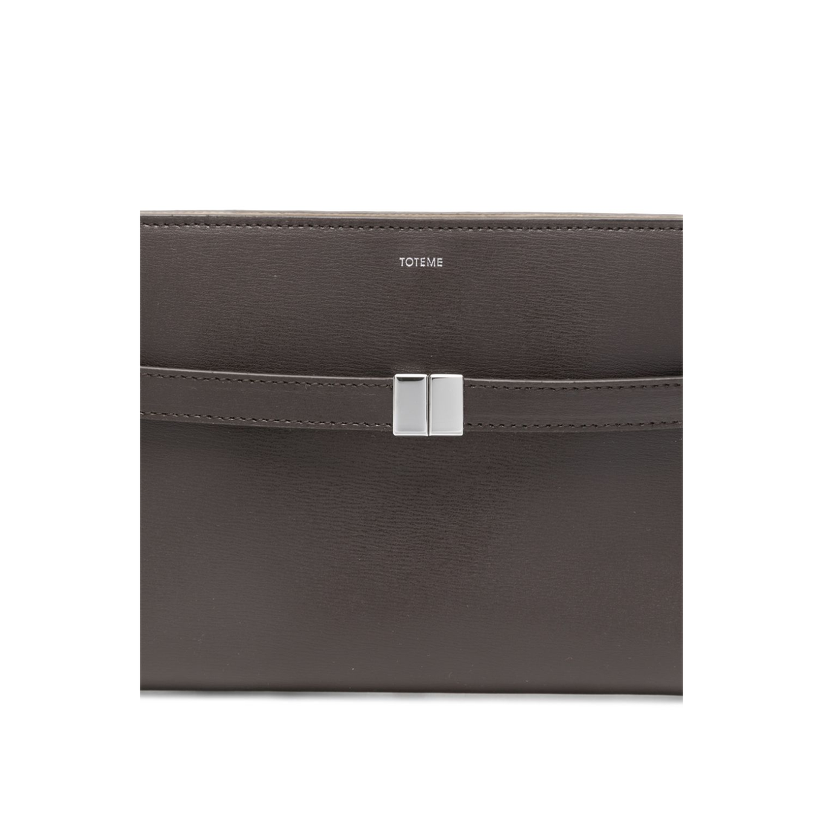 Belted Leather Crossbody Bag - Bark - Image 5