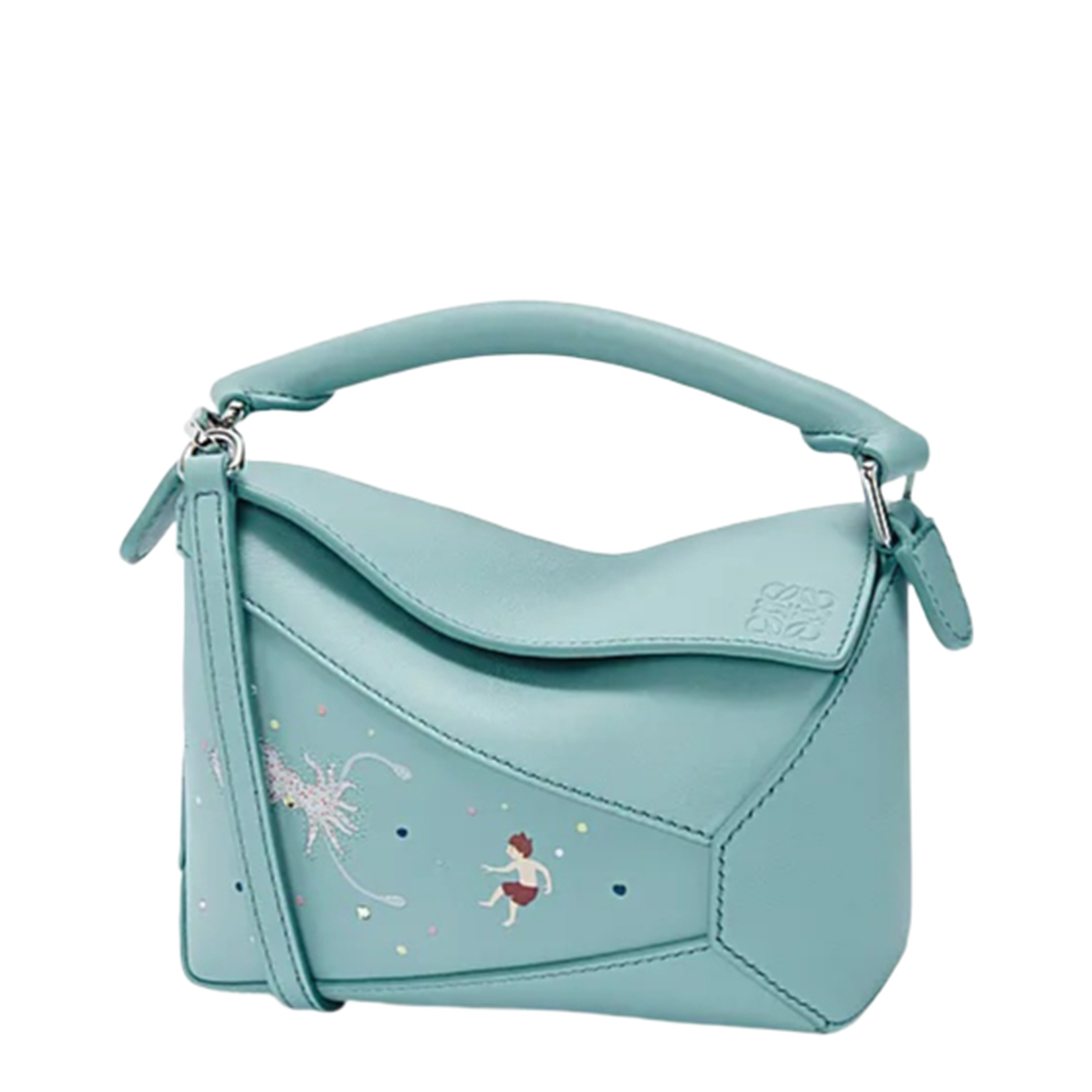 Light Blue Mini Puzzle Bag - Image 1