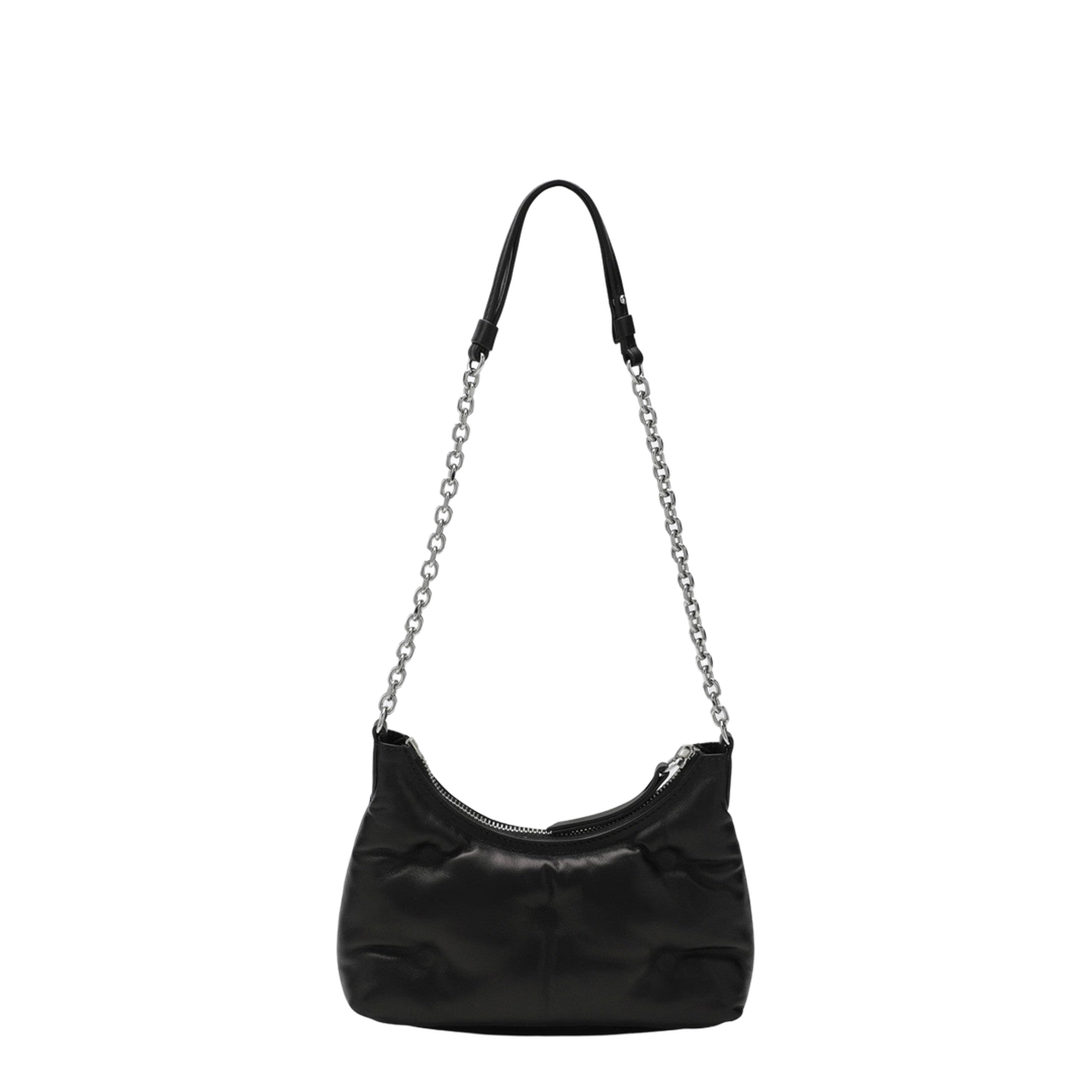 Glam Slam Micro Nappa Leather Hobo Bag - Noir - Image 2