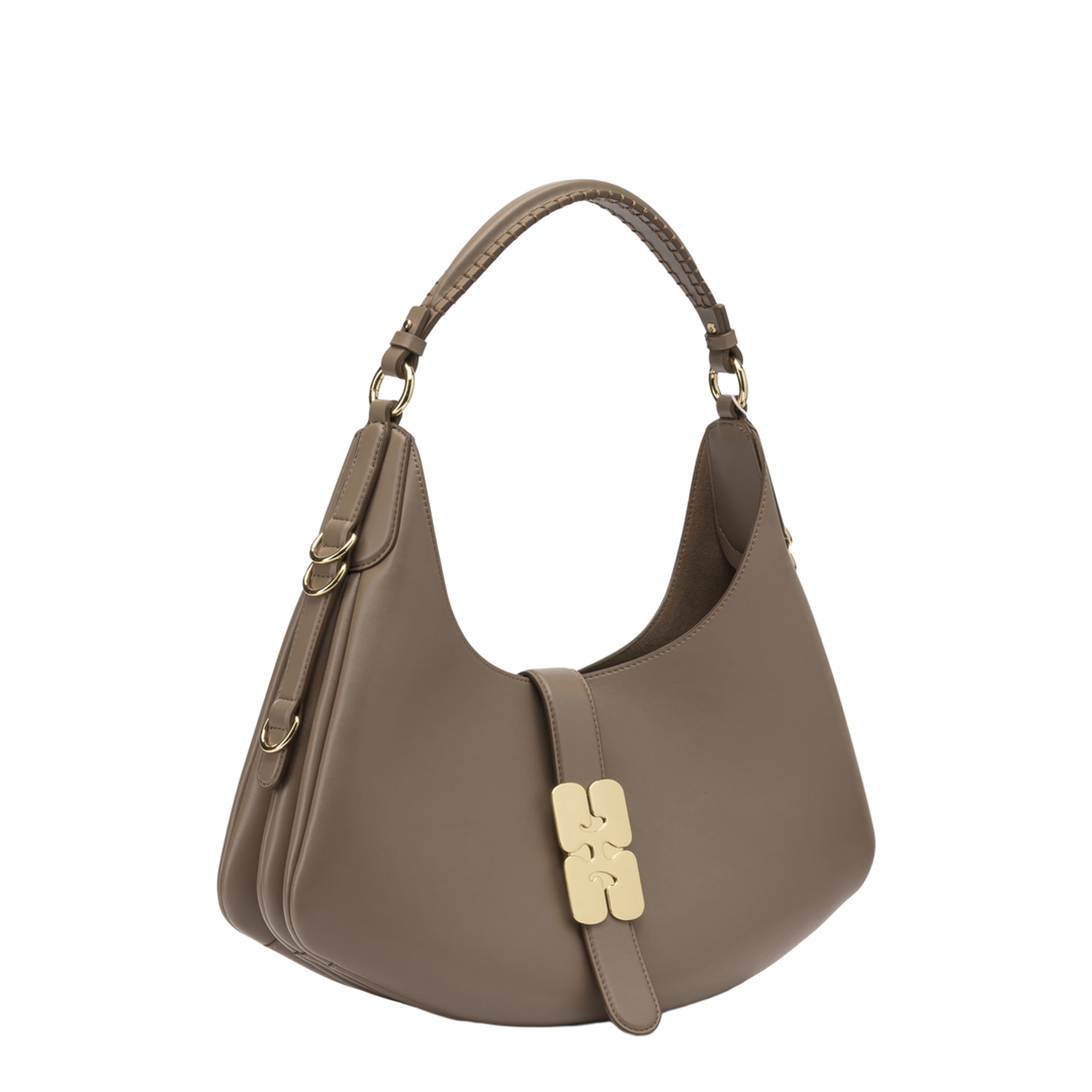 Kat Medium Leather Shoulder Bag - Chicory Coffee - Image 2