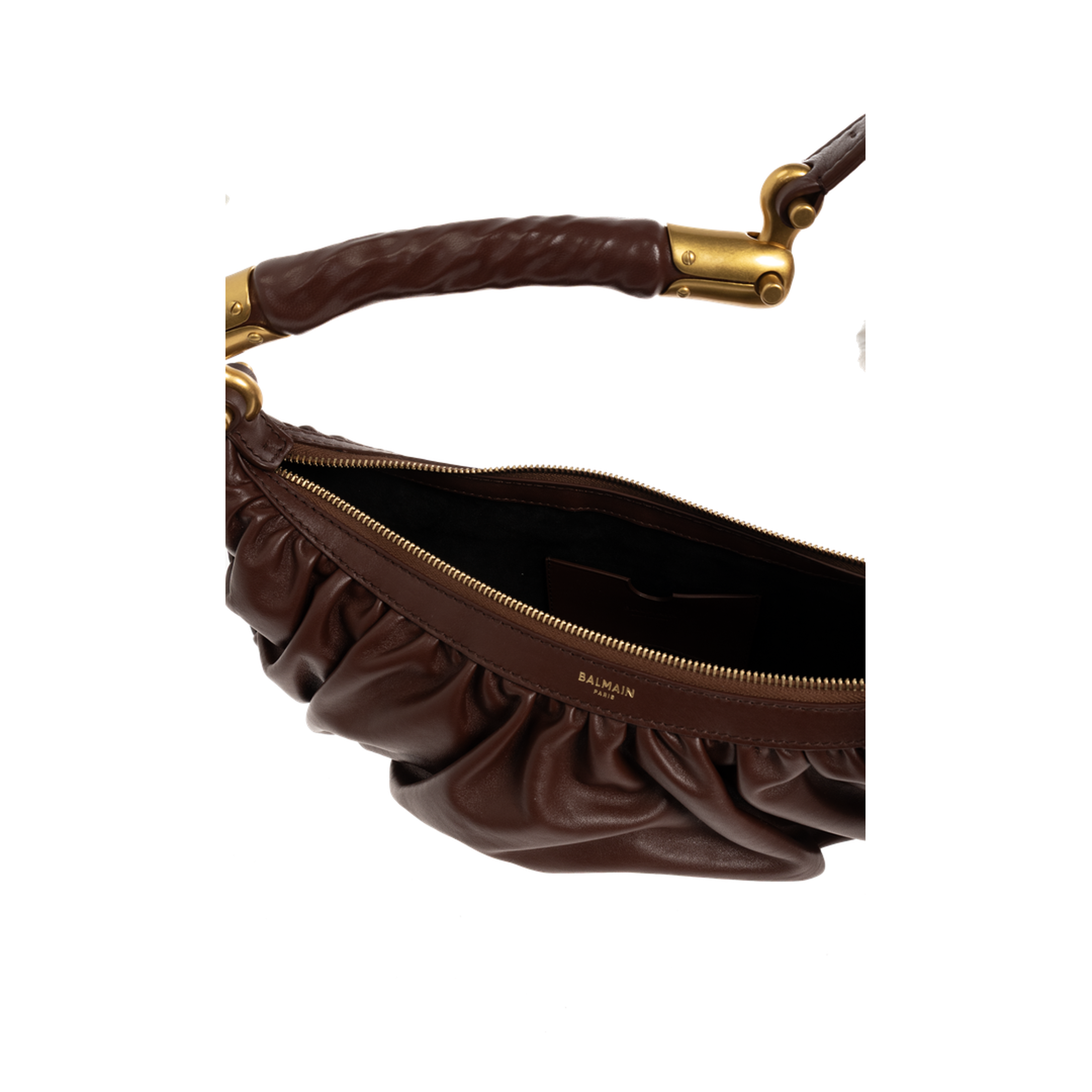Ébène Medium Calfskin Hobo Bag - Dark Brown - Image 5