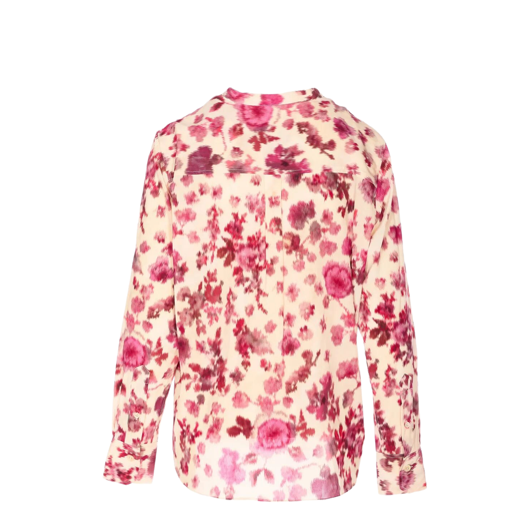 Silk Rose Print Blouse - Image 2
