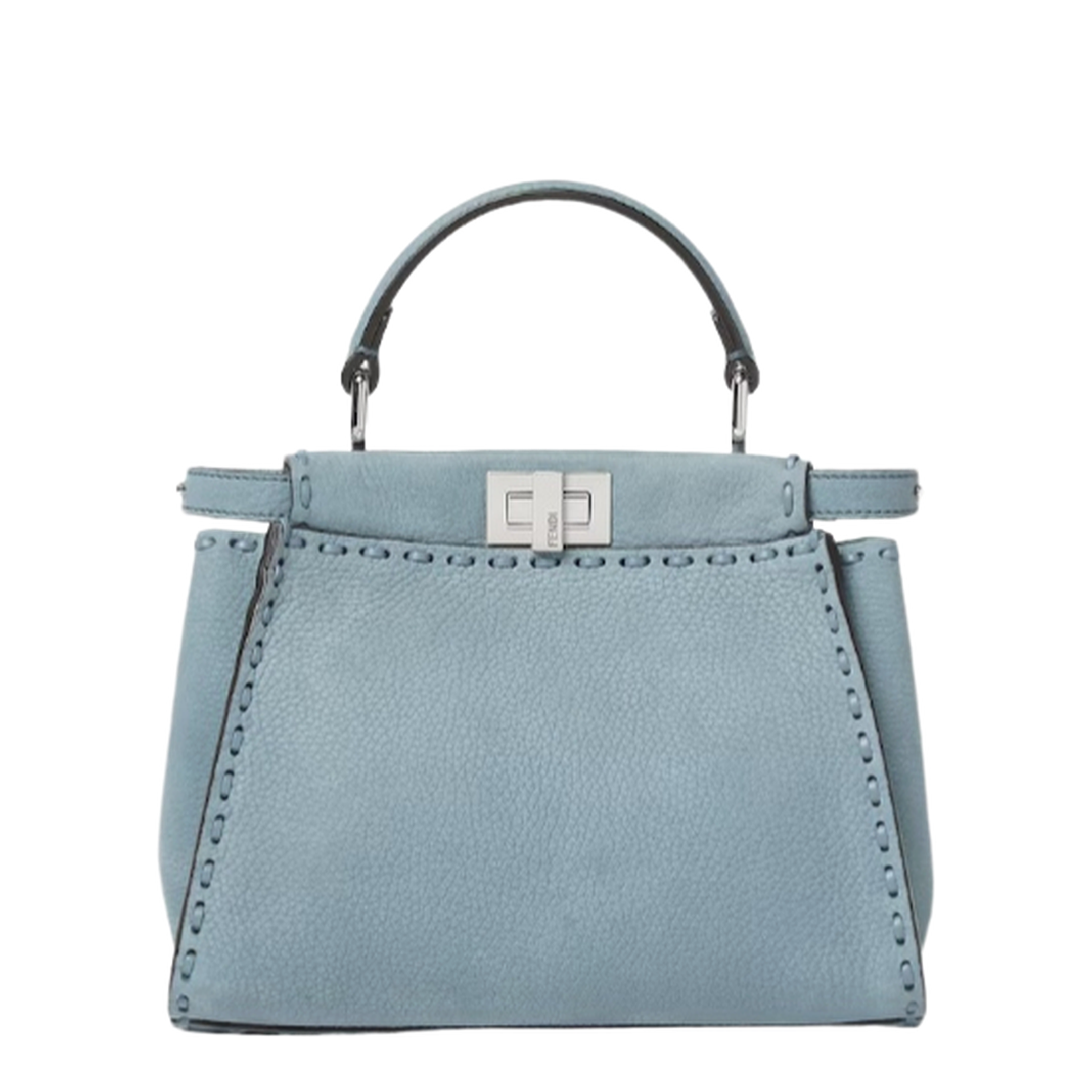 Peekaboo Mini Cuoio Romano Leather Light Blue - Image 2