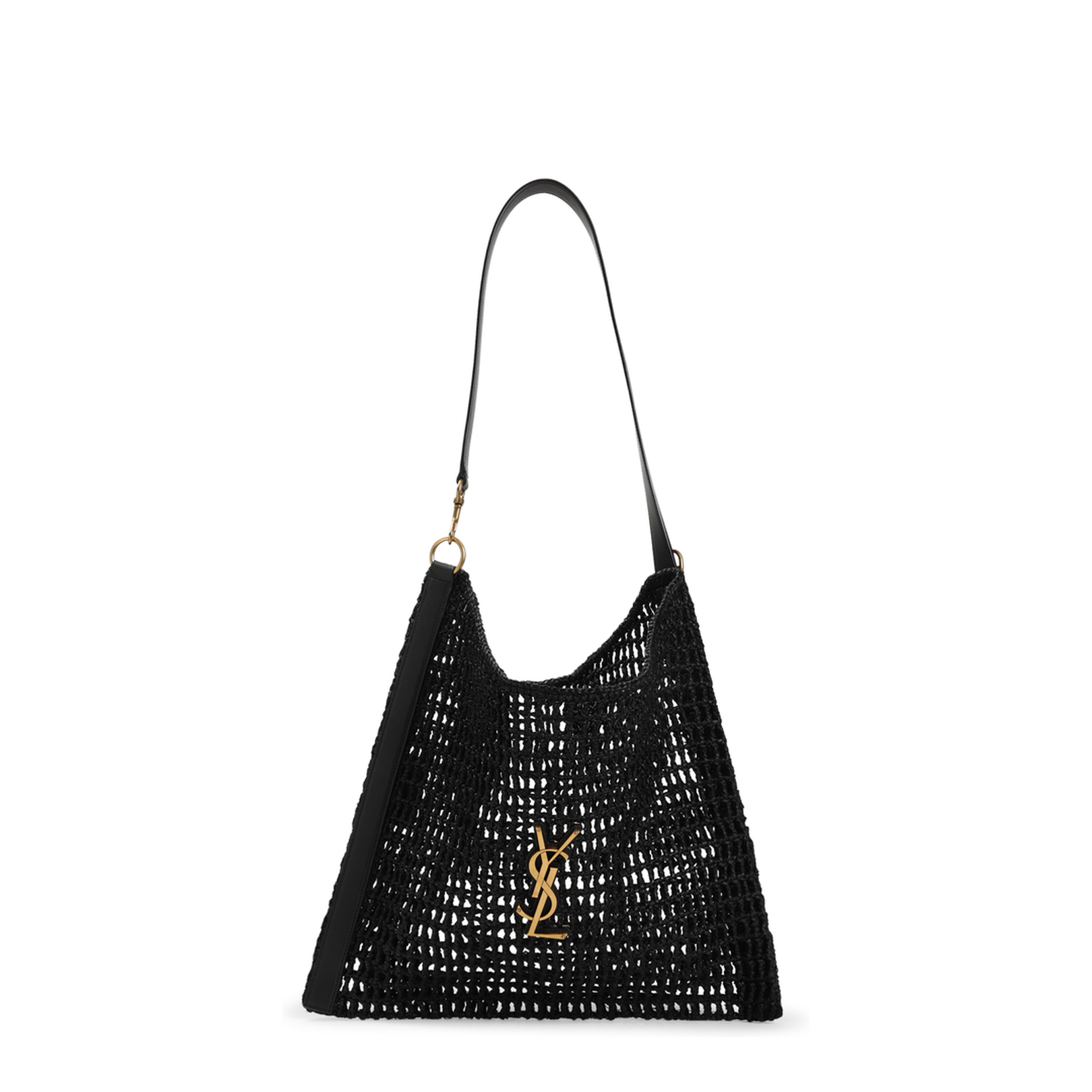 Oxalis Raffia Shoulder Bags - Black - Image 2