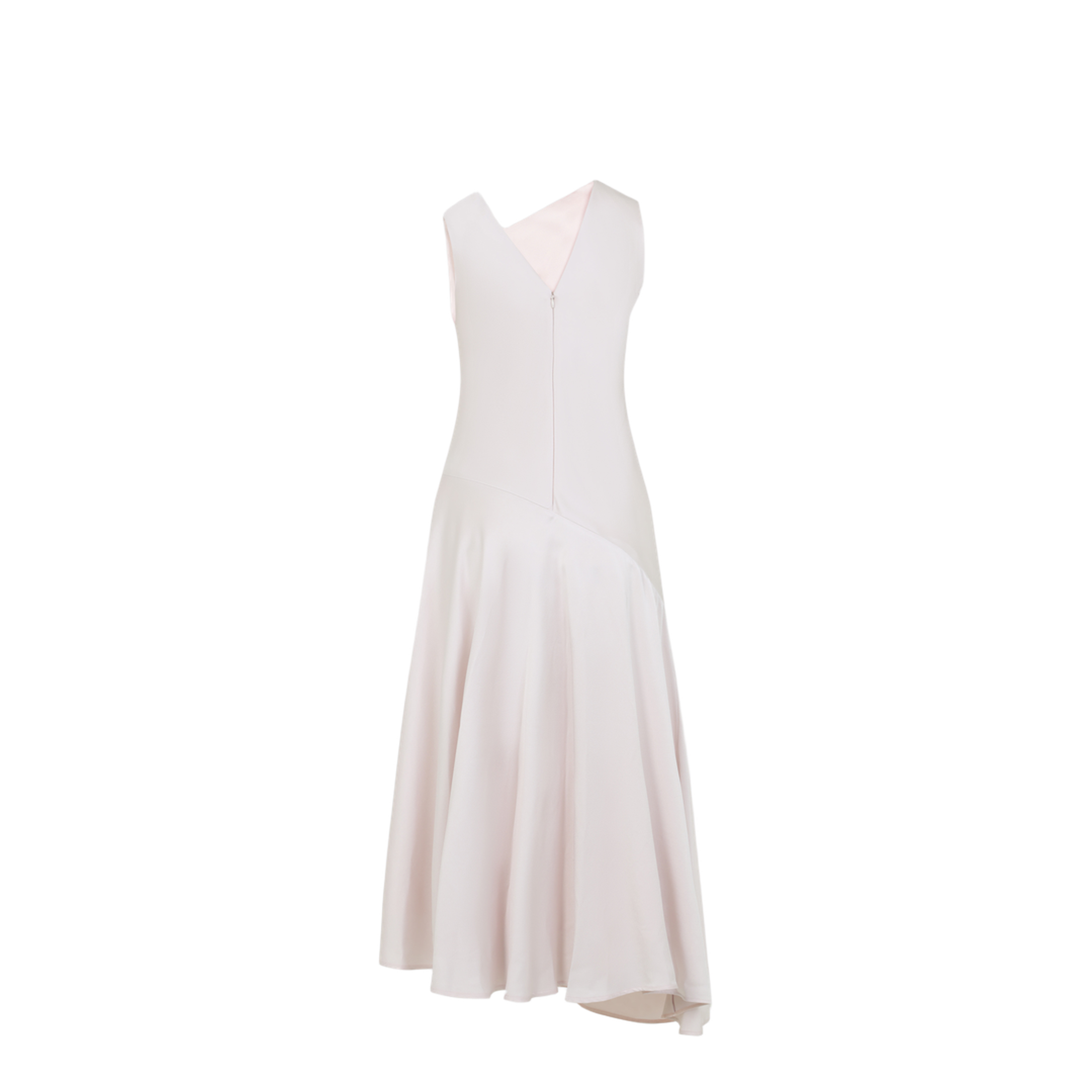 Asymmetric Dress With Diagonal Cut - Image 4
