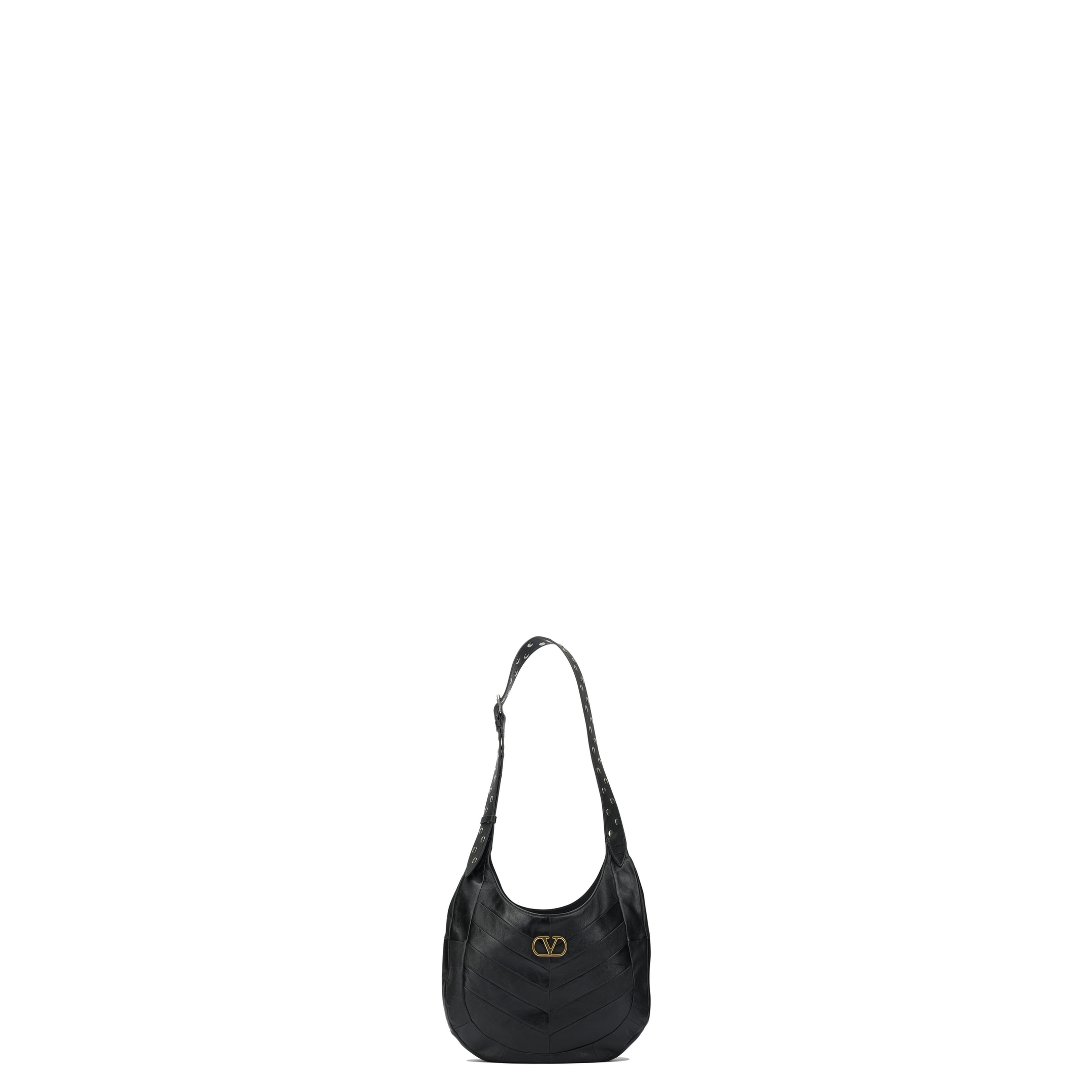 Hobo Bag Leather Black - Image 1