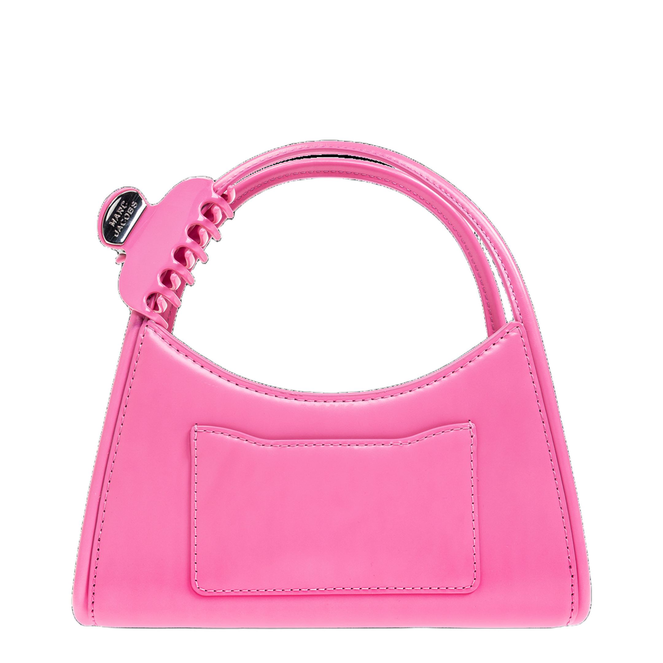 Claw Leather Handbag - Pink - Image 3