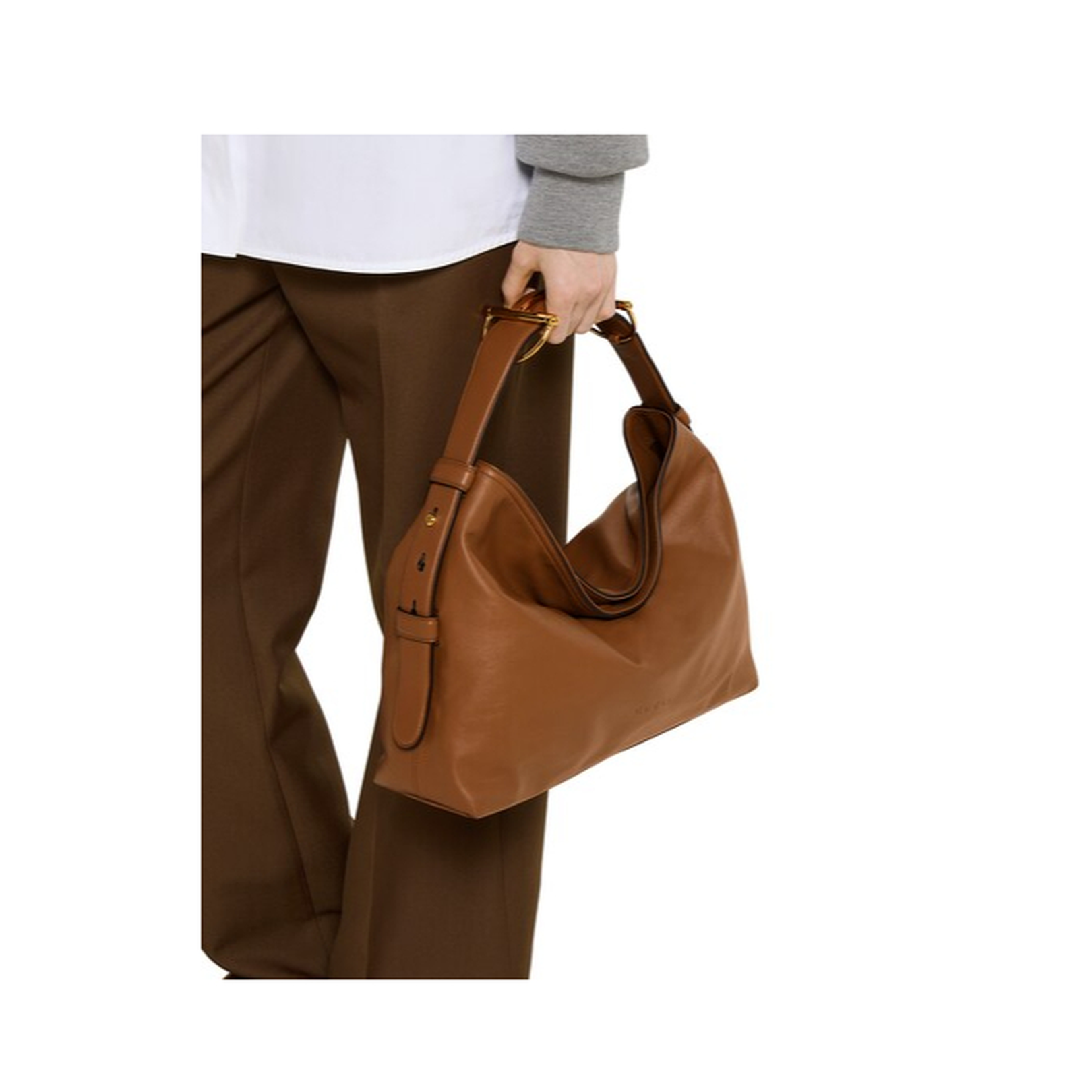 Beatrix Medium Tote Bag in Leather Brown - Image 5